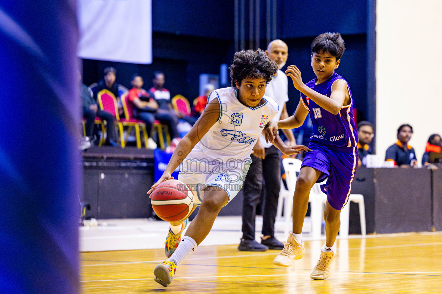 Ghiyasuddin International School vs Finland International School in day 28 of Junior Basketball Championship 2024 was held in Social Center, Male', Maldives on Thursday, 12th December 2024. Photos: Nausham Waheed / images.mv