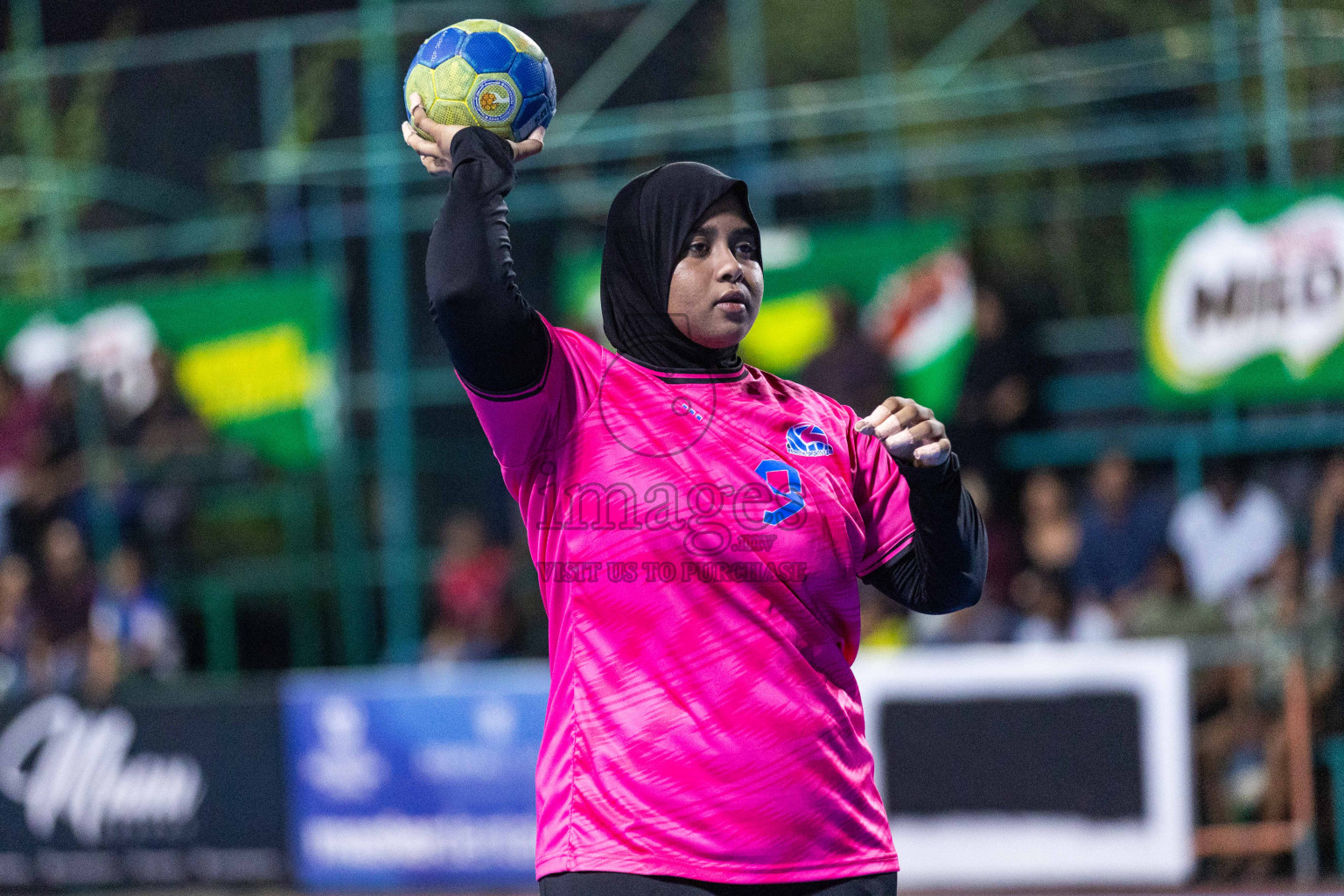 Day 18 of 10th National Handball Tournament 2023, held in Handball ground, Male', Maldives on Sunday, 17th December 2023 Photos: Nausham Waheed/ Images.mv