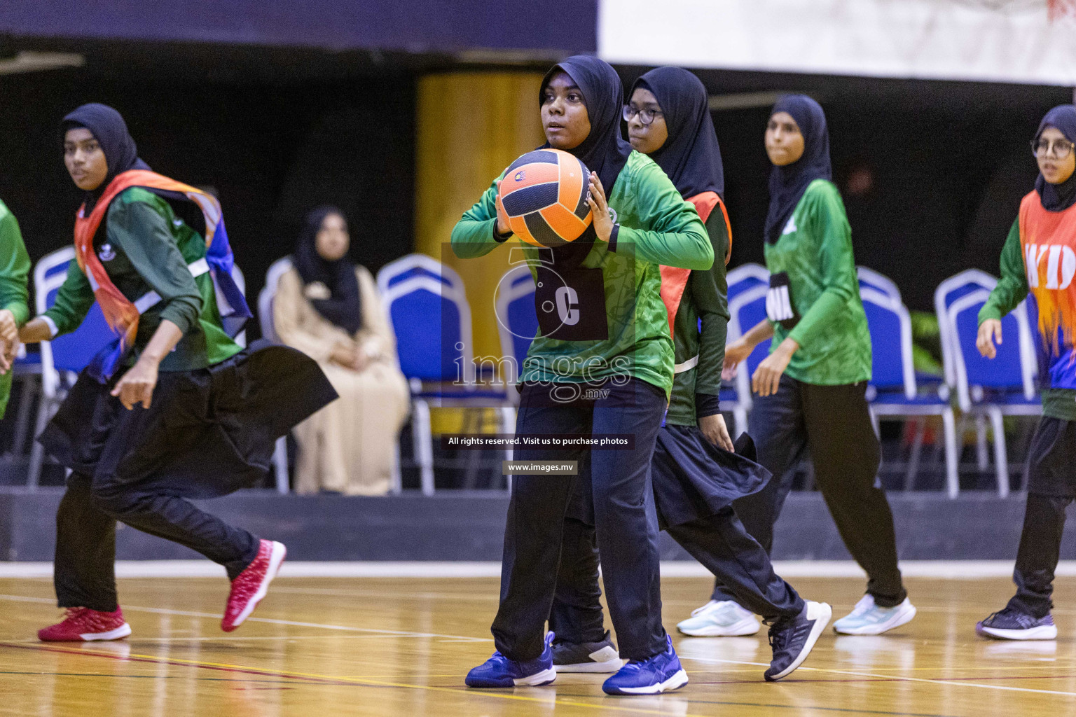 Day7 of 24th Interschool Netball Tournament 2023 was held in Social Center, Male', Maldives on 2nd November 2023. Photos: Nausham Waheed / images.mv