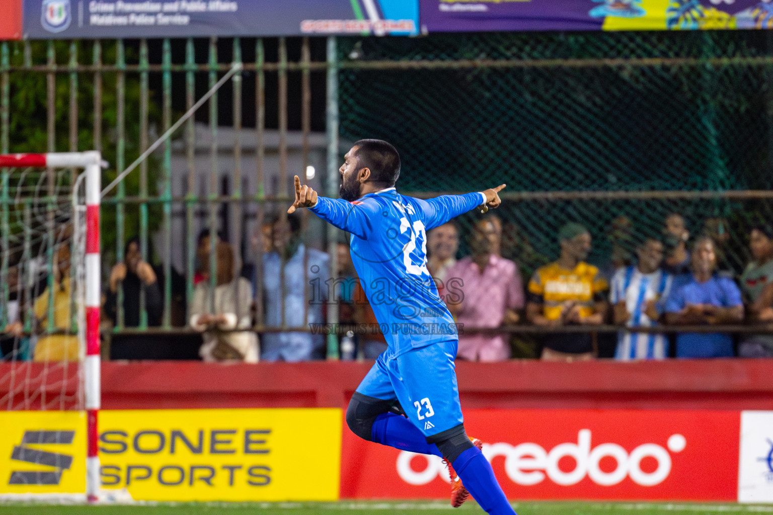 R Alifushi vs Sh Kanditheemu on Day 33 of Golden Futsal Challenge 2024, held on Sunday, 18th February 2024, in Hulhumale', Maldives Photos: Mohamed Mahfooz Moosa / images.mv