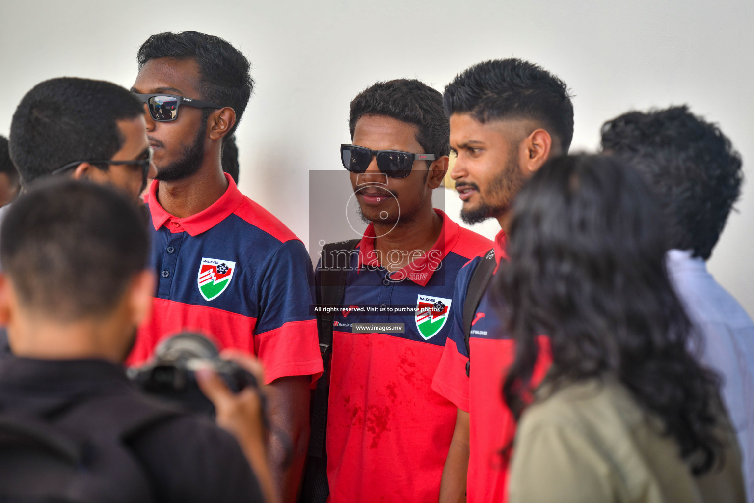 The Senior Men's National Team depart to Japan Training Camp from Maafannu Bus Terminal, Male', Maldives on 5th June 2023 Photos: Nausham Waheed/ Images.mv