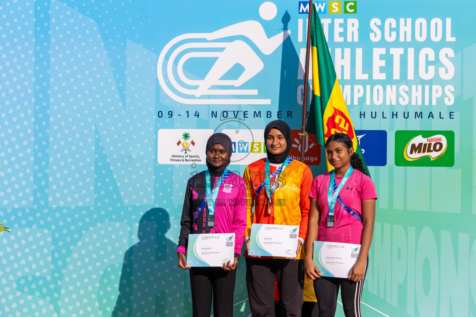 MWSC Interschool Athletics Championships 2024 - Day 3
Day 3 of MWSC Interschool Athletics Championships 2024 held in Hulhumale Running Track, Hulhumale, Maldives on Monday, 11th November 2024. Photos by: Ismail Thoriq / Images.mv