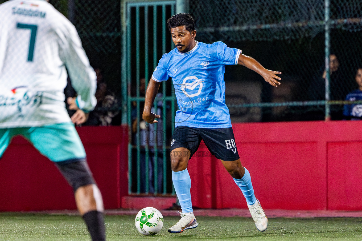 Dharumavantha vs Smatown FC in Day 1 of Office League 2025 was held on Wednesday, 16th April 2025 in Hulhumale', Maldives. Photos: Nausham Waheed / images.mv
