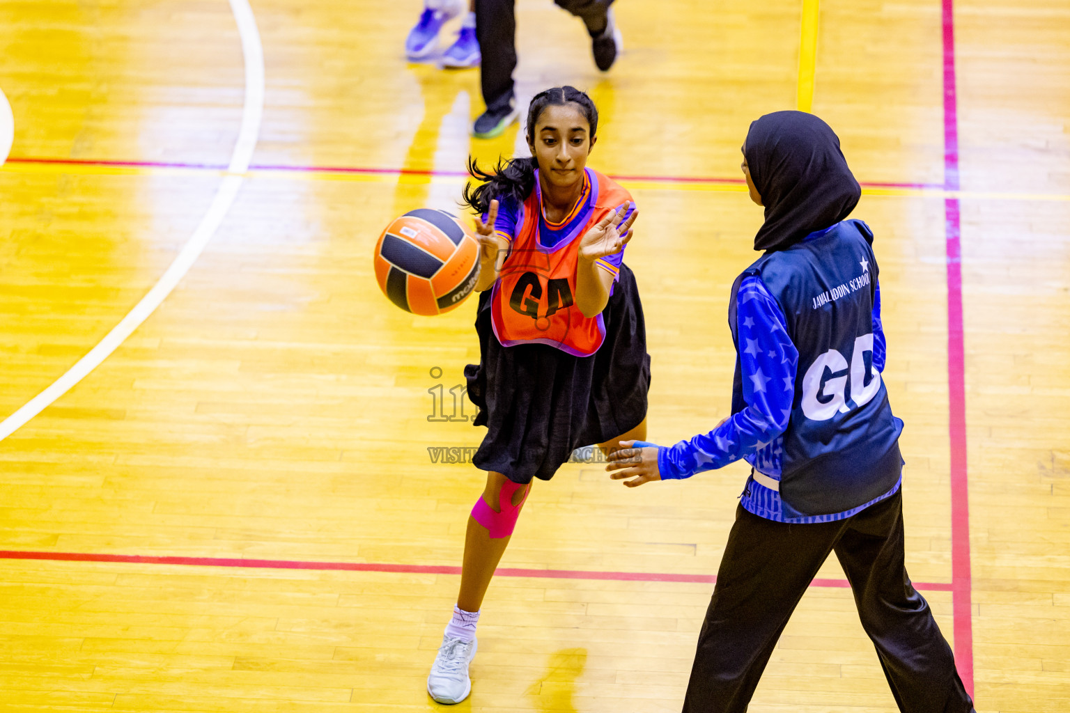 Day 10 of 25th Inter-School Netball Tournament was held in Social Center at Male', Maldives on Tuesday, 20th August 2024. Photos: Nausham Waheed / images.mv