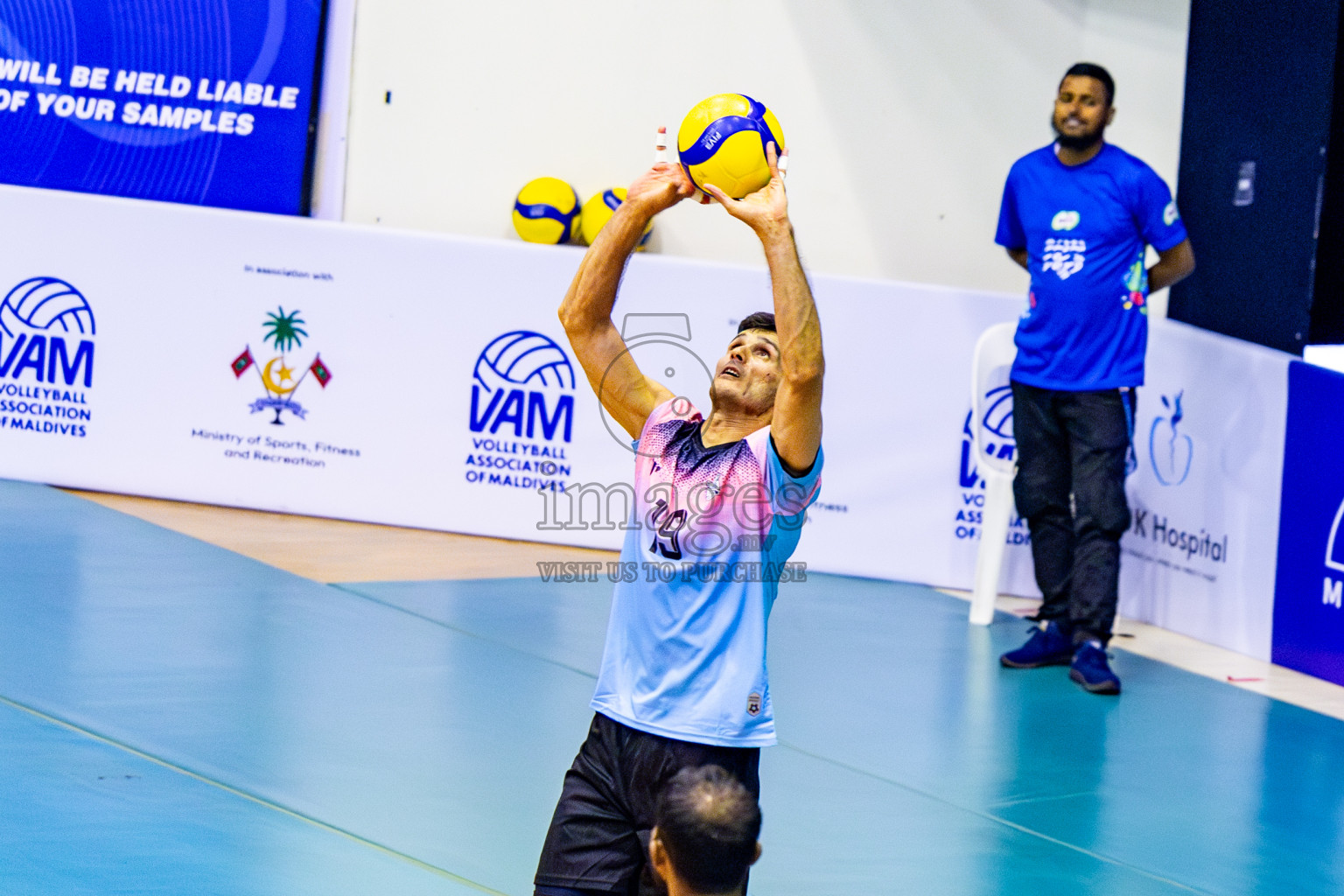 City Sports Club vs Blues for Volleyball in Day 3 of MILO VAM Cup 2024 Men's Division was held in Social Center Indoor Hall on Wednesday, 30th October 2024. Photos: Nausham Waheed / images.mv