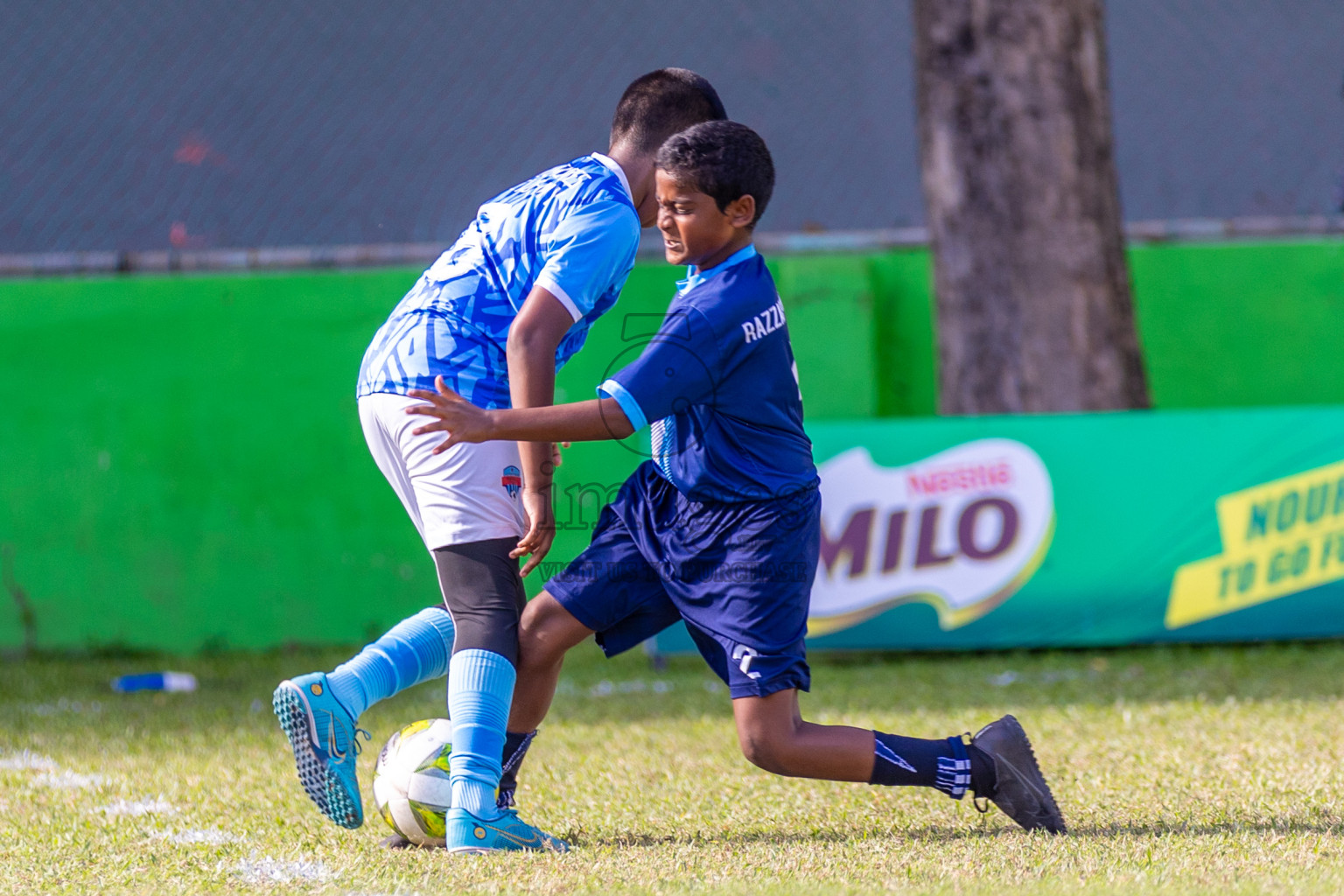 Day 2  of MILO Academy Championship 2024 - U12 was held at Henveiru Grounds in Male', Maldives on Thursday, 5th July 2024. Photos: Shuu Abdul Sattar / images.mv