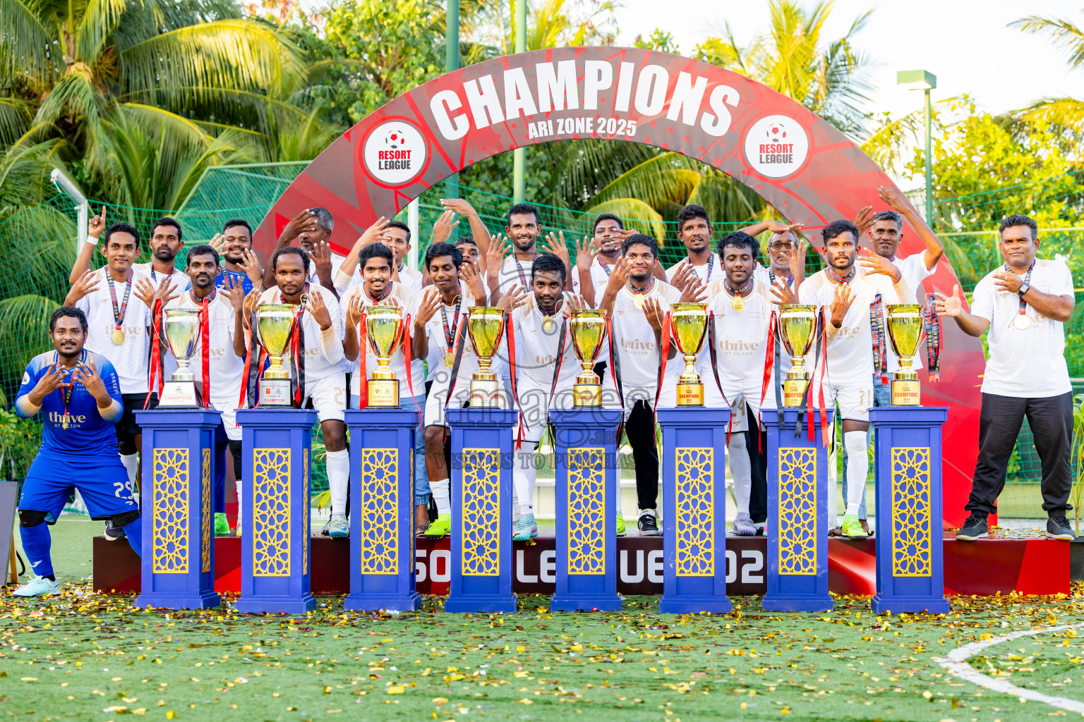 Barcelo vs Conrad in the Final of Resort League 2025 (Ari Zone) was held on Sunday, 28th June 2025 in Conrad Maldives Rangali Island, Alif Dhaalu Atoll, Maldives. Photos: Nausham Waheed / images.mv