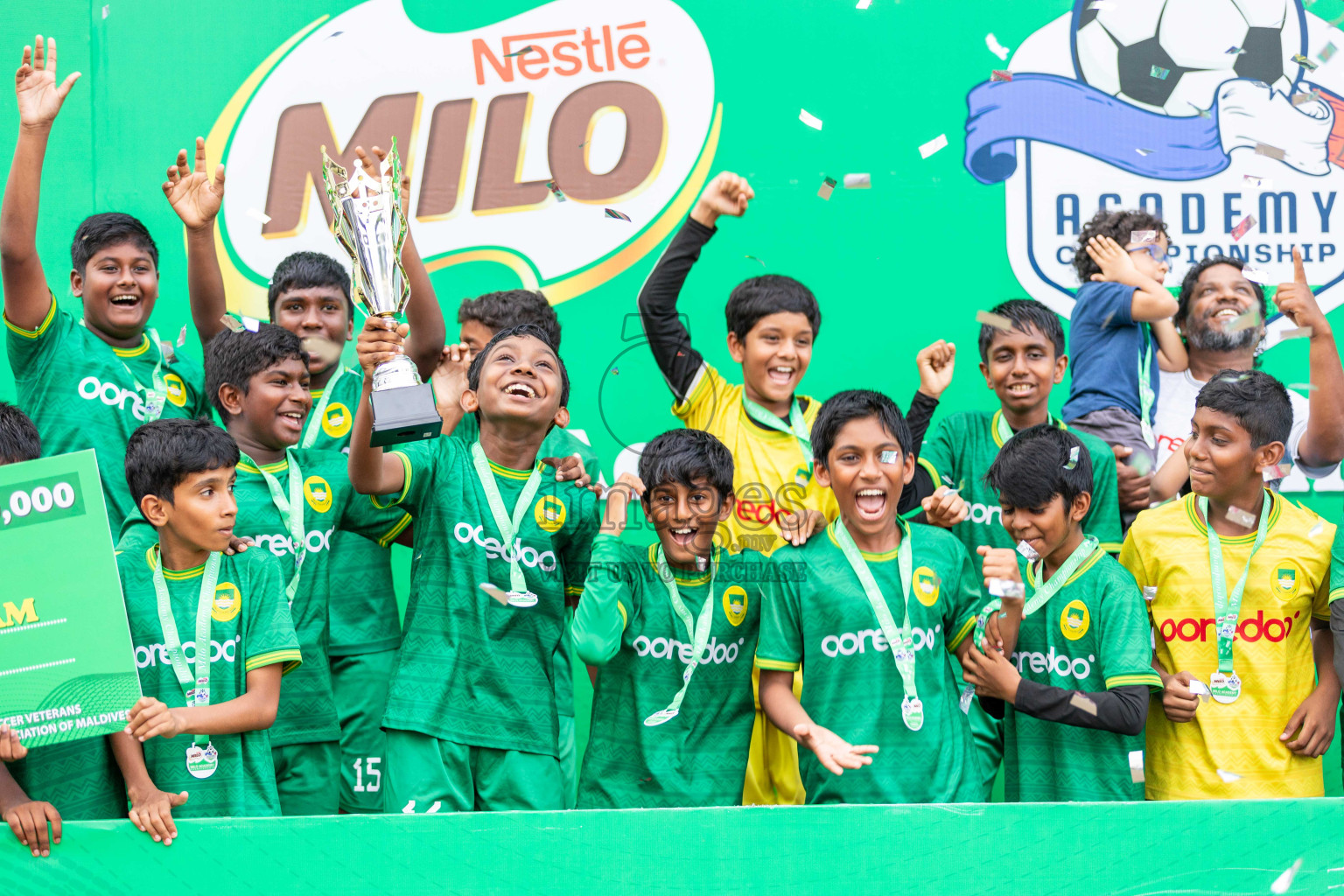 Final Day  of MILO Academy Championship 2024 - U12 was held at Henveiru Grounds in Male', Maldives on Thursday, 7th July 2024. Photos: Shuu Abdul Sattar / images.mv