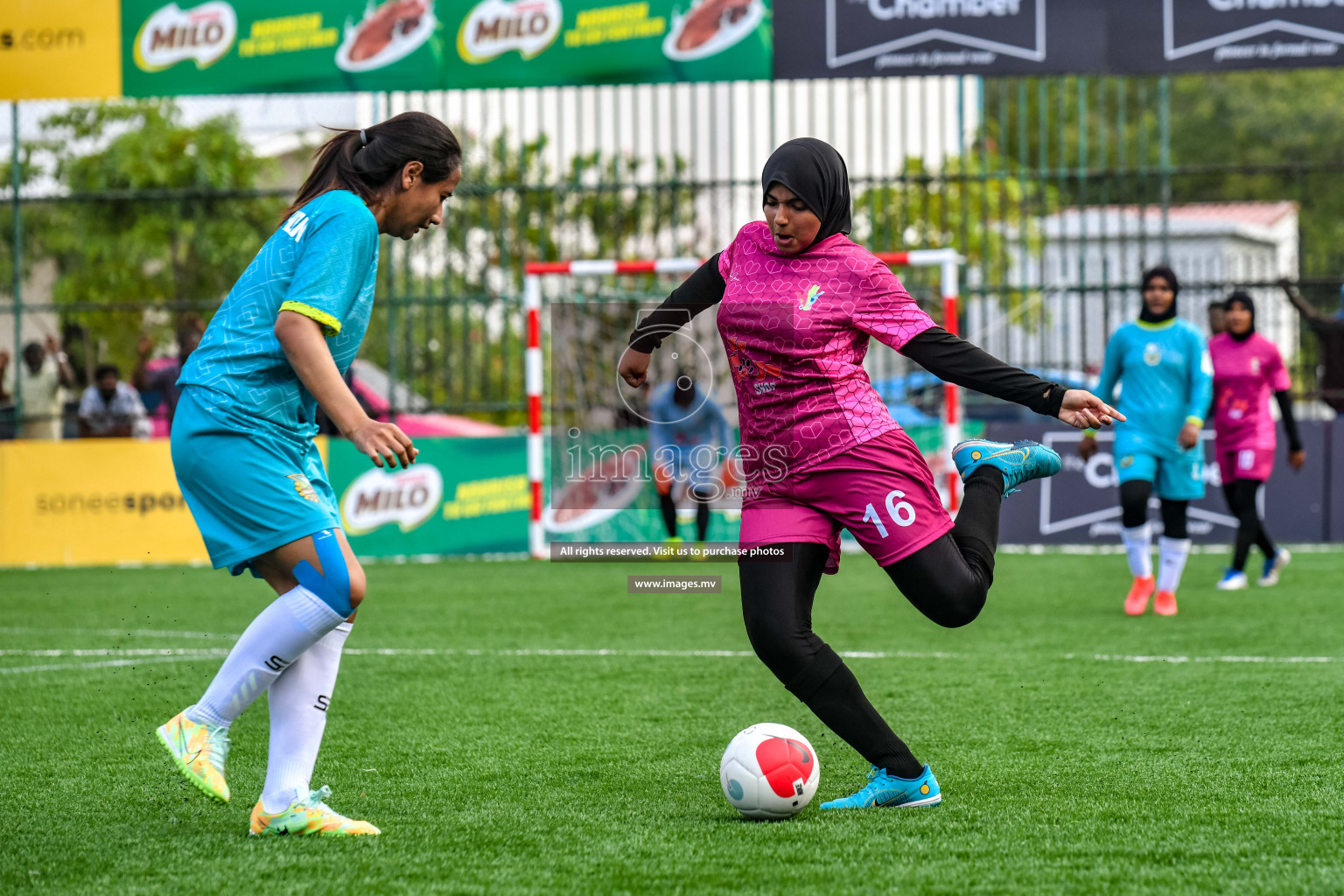 WAMCO vs Club MYS in Eighteen Thirty Women's Futsal Fiesta 2022 was held in Hulhumale', Maldives on Wednesday, 12th October 2022. Photos: Nausham Waheed / images.mv