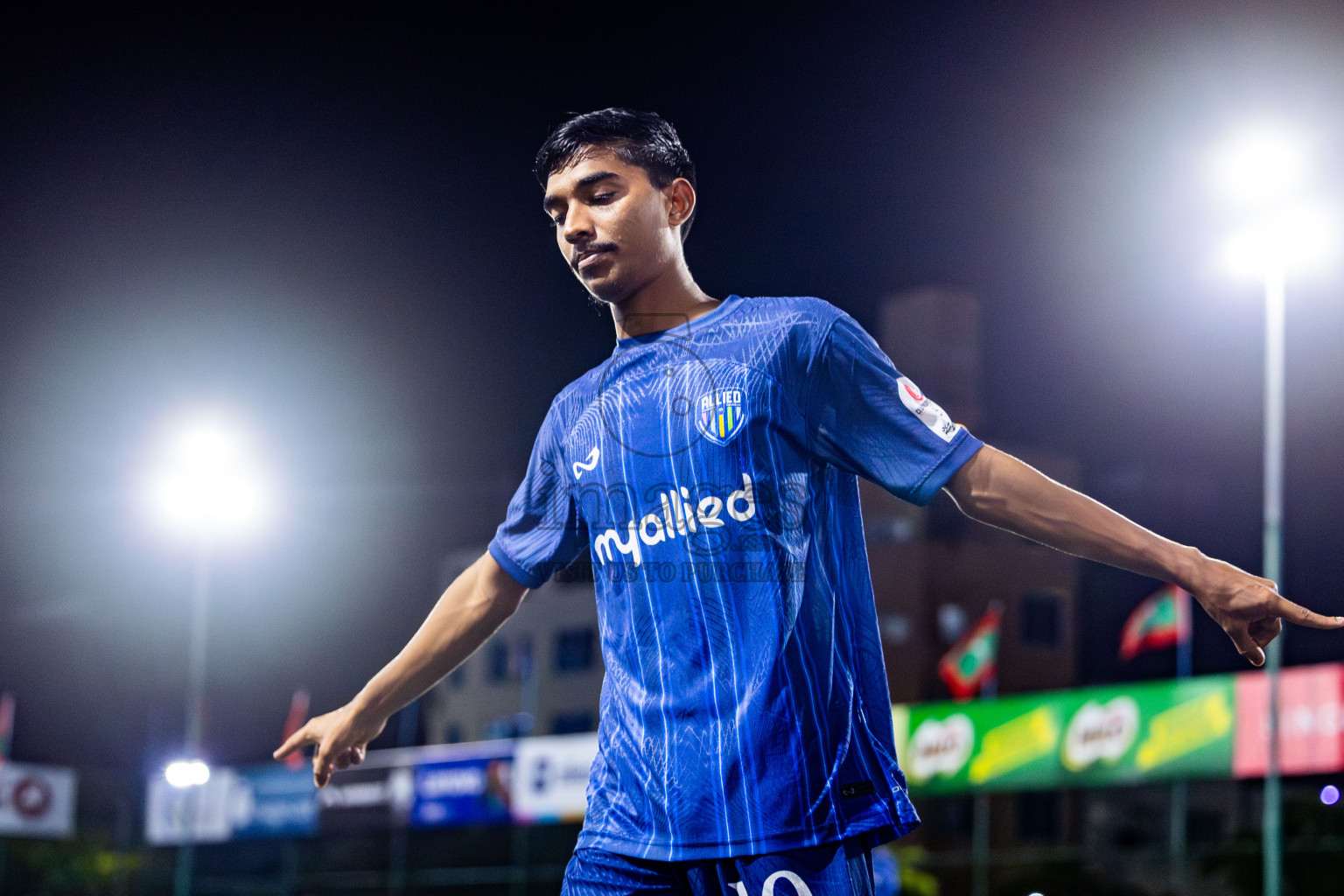 CLUB FEN vs TEAM ALLIED in Club Maldives Cup 2024 held in Rehendi Futsal Ground, Hulhumale', Maldives on Tuesday, 1st October 2024. Photos: Nausham Waheed / images.mv