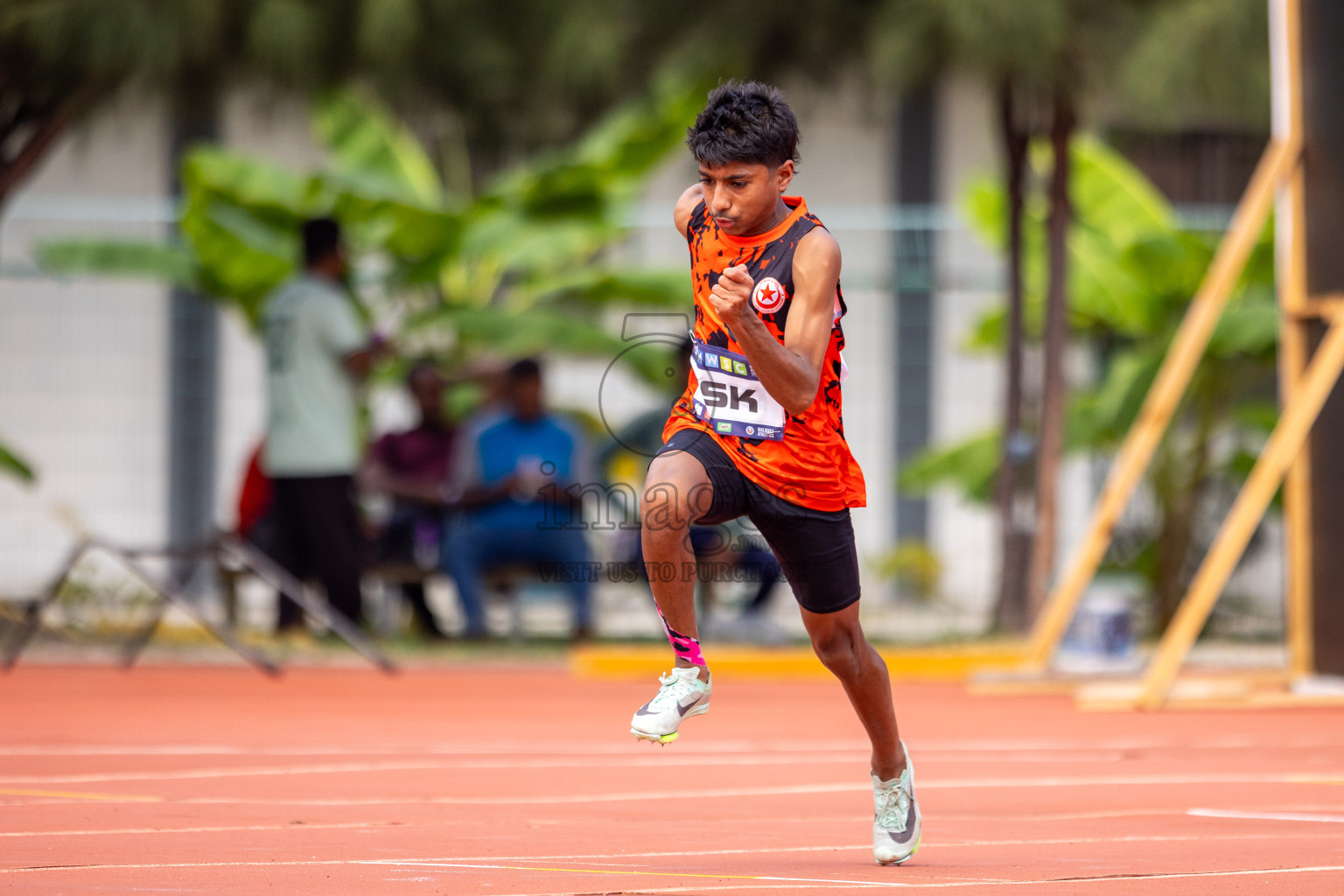 Day 5 of MWSC Interschool Athletics Championships 2024 held in Hulhumale Running Track, Hulhumale, Maldives on Wednesday, 13th November 2024. Photos by: Raif Yoosuf / Images.mv