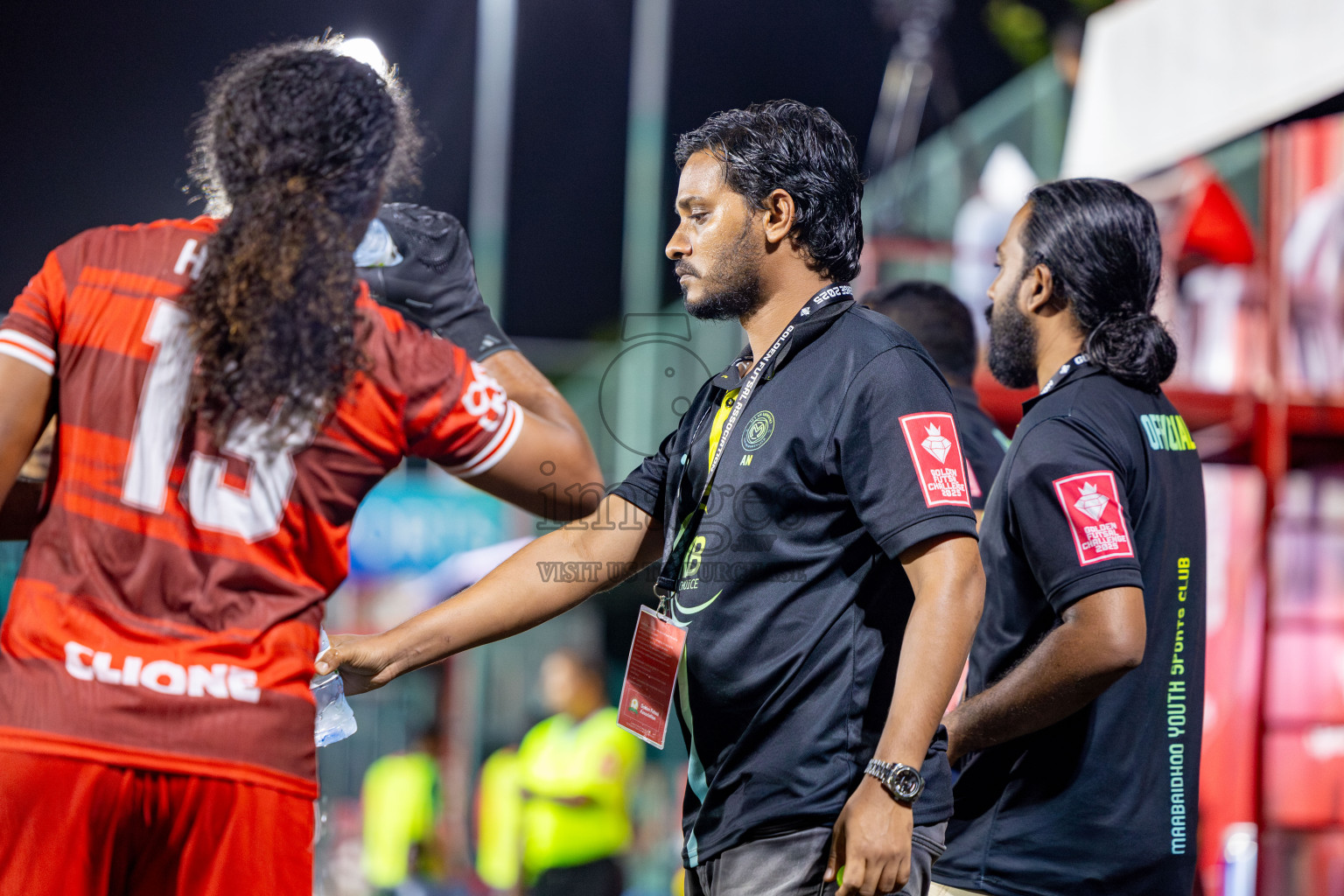 L Isdhoo VS L Maabaidhoo in Atoll Round Semi-Final on Day 22 of Golden Futsal Challenge 2025 was held on Sunday , 26th January 2025, in Hulhumale', Maldives. Photos: Nausham Waheed / images.mv