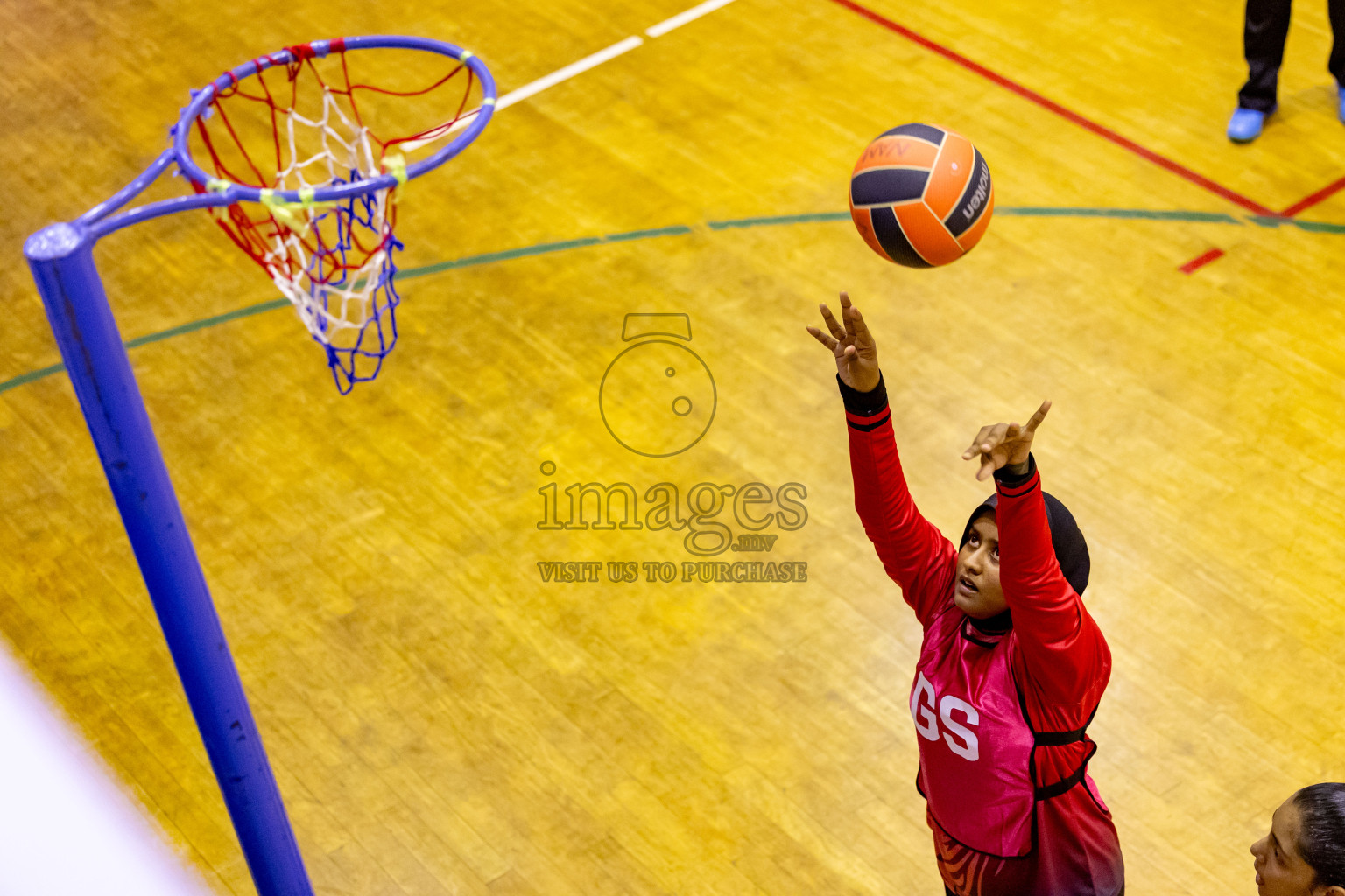 Day 13 of 25th Inter-School Netball Tournament was held in Social Center at Male', Maldives on Saturday, 24th August 2024. Photos: Hassan Simah / images.mv