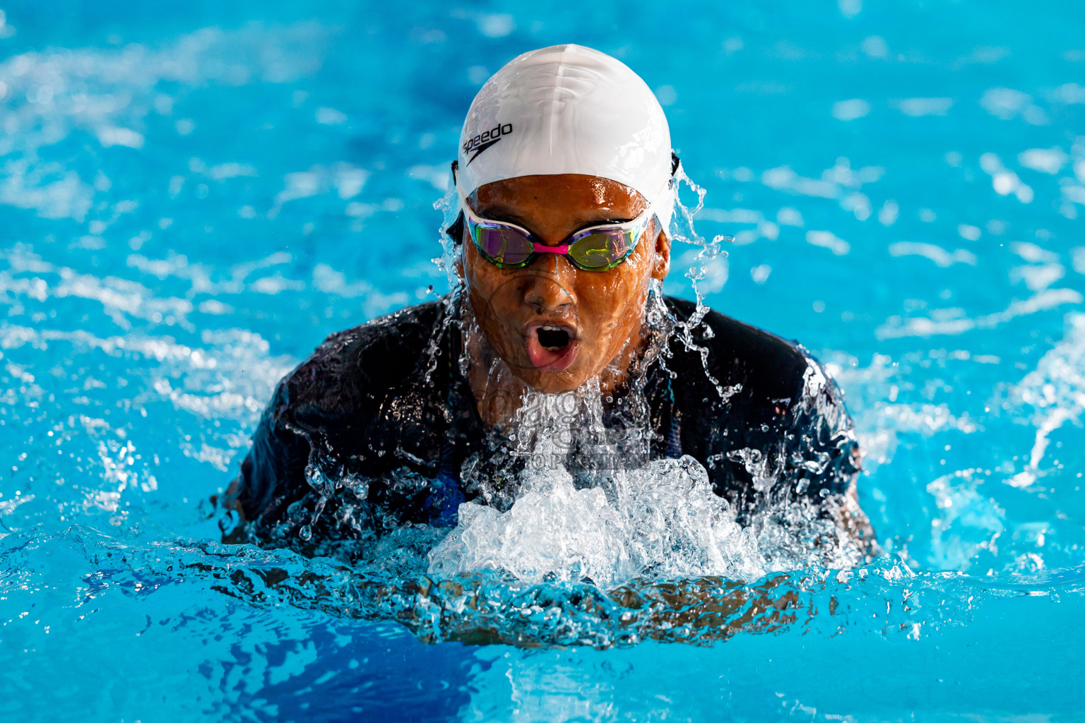 Day 6 of 20th Inter-school Swimming Competition 2024 held in Hulhumale', Maldives on Thursday, 17th October 2024. Photos: Nausham Waheed / images.mv