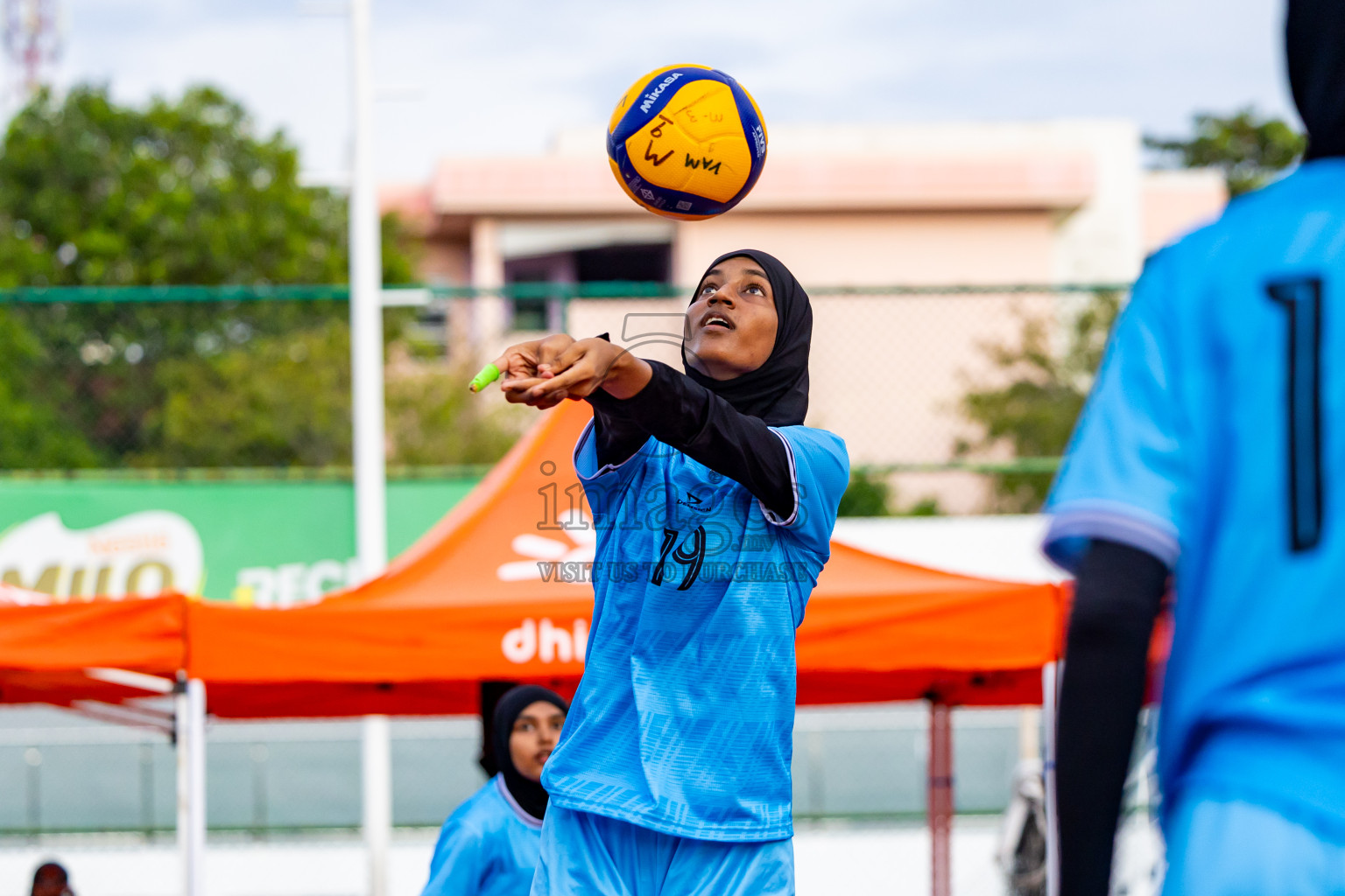 Addu Sports Club vs Club Volleyball in Milo National Junior Volleyball Championship 2025 Day 3 was held on Monday, 24th November 2025 at Ekuveni Turf Court Male', Maldives. Photos: Nausham Waheed / images.mv