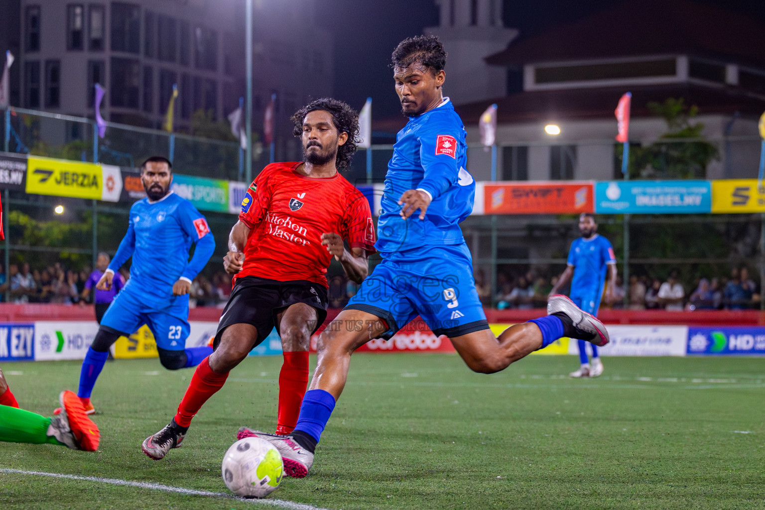 R Alifushi vs Sh Kanditheemu on Day 33 of Golden Futsal Challenge 2024, held on Sunday, 18th February 2024, in Hulhumale', Maldives Photos: Mohamed Mahfooz Moosa / images.mv