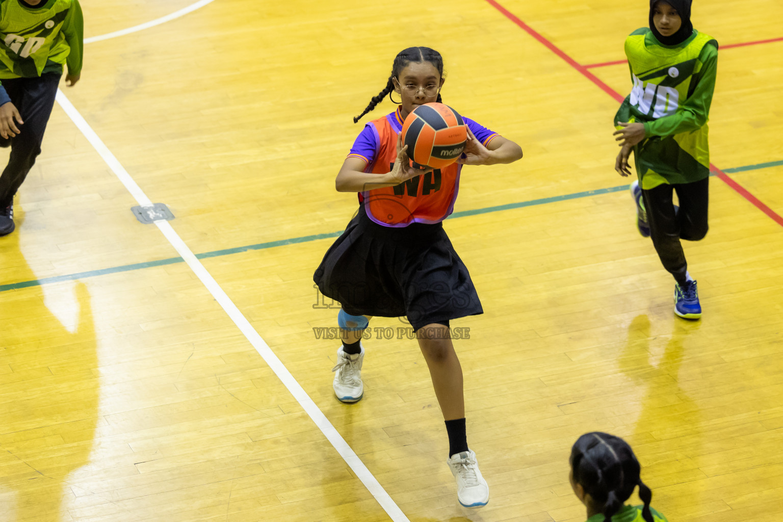 Day 14 of 25th Inter-School Netball Tournament was held in Social Center at Male', Maldives on Sunday, 25th August 2024. Photos: Hasni / images.mv