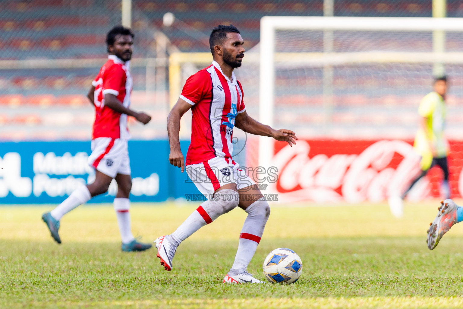 Tent SC vs Lagoons SC in the Quarter Final of Second Division 2023 in Male' Maldives on Thursday, 8th February 2023. Photos: Nausham Waheed / images.mv