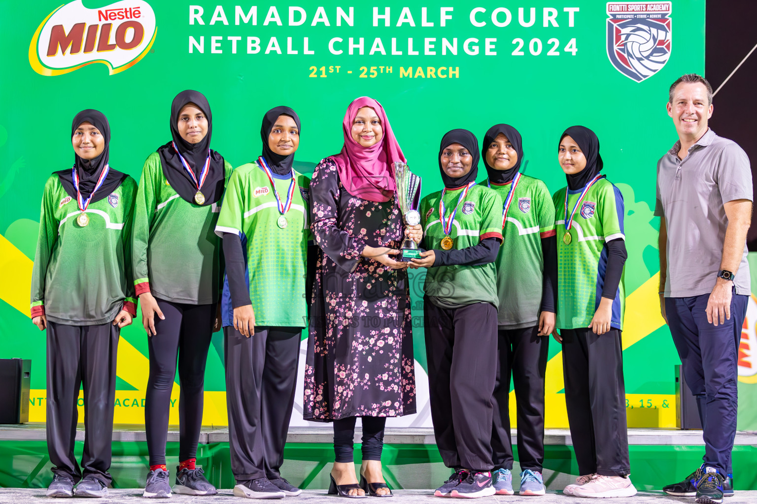 Finals of Milo Ramadan Half Court Netball Challenge on 24th March 2024, held in Central Park, Hulhumale, Male', Maldives
Photos: Ismail Thoriq / imagesmv