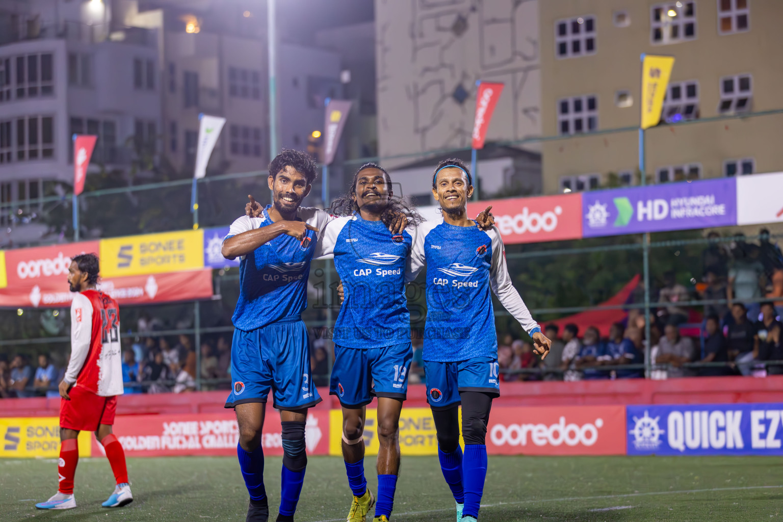 M Mulak vs M Naalaafshi on Day 34 of Golden Futsal Challenge 2024 was held on Monday, 19th February 2024, in Hulhumale', Maldives
Photos: Ismail Thoriq / images.mv