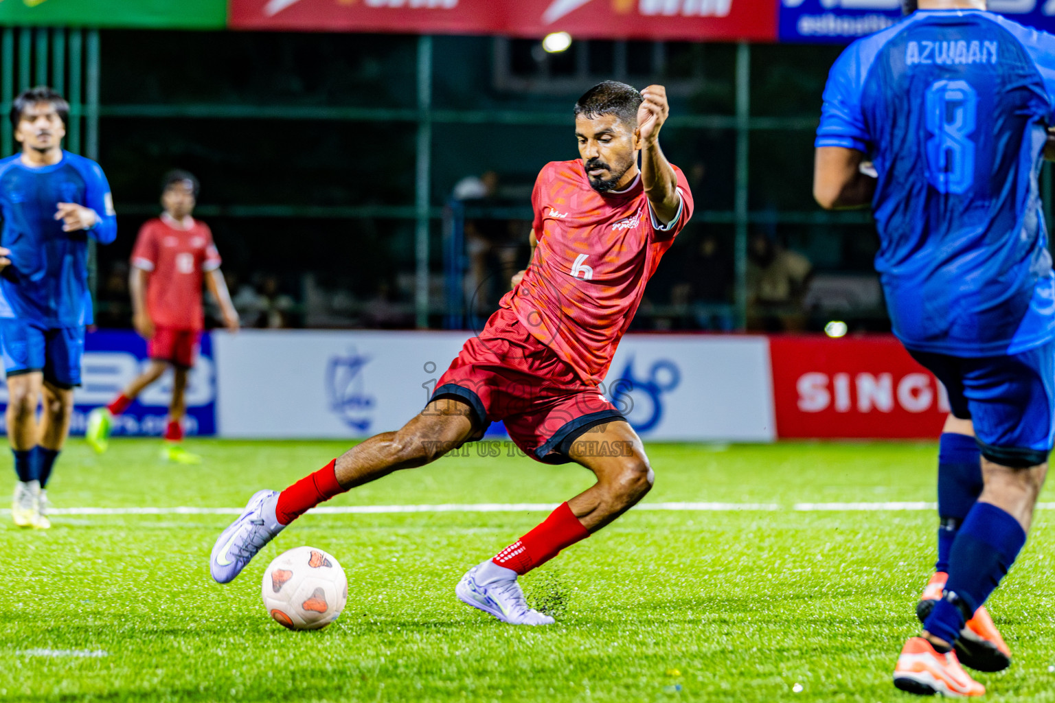 Club Binara vs Finance RC in Quater Finals of Club Maldives Cup Classic 2025 was held in Rehendi Futsal Ground, Hulhumale', Maldives on Saturday, 27th September 2025. Photos: Areef Adam / images.mv