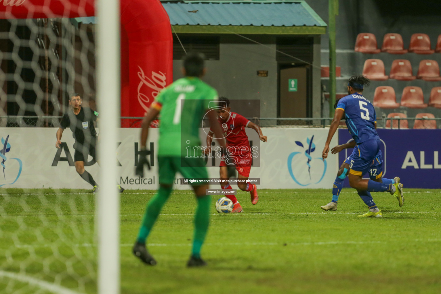 Nepal vs Sri Lanka in SAFF Championship 2021 held on 4th October 2021 in Galolhu National Stadium, Male', Maldives