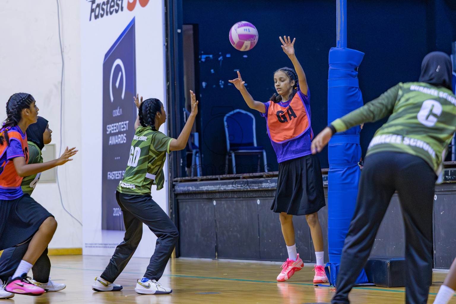 Finals of 26th Inter-School Netball Tournament 2025 was held in Social Center Indoor Hall on Saturday, 8th November 2025. Photos: Areef Adam / images.mv