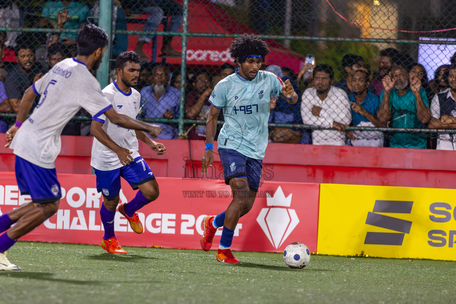 F Bilehdhoo vs AA Mathiveri in Round of 16 on Day 40 of Golden Futsal Challenge 2024 which was held on Tuesday, 27th February 2024, in Hulhumale', Maldives Photos: Ismail Thoriq / images.mv