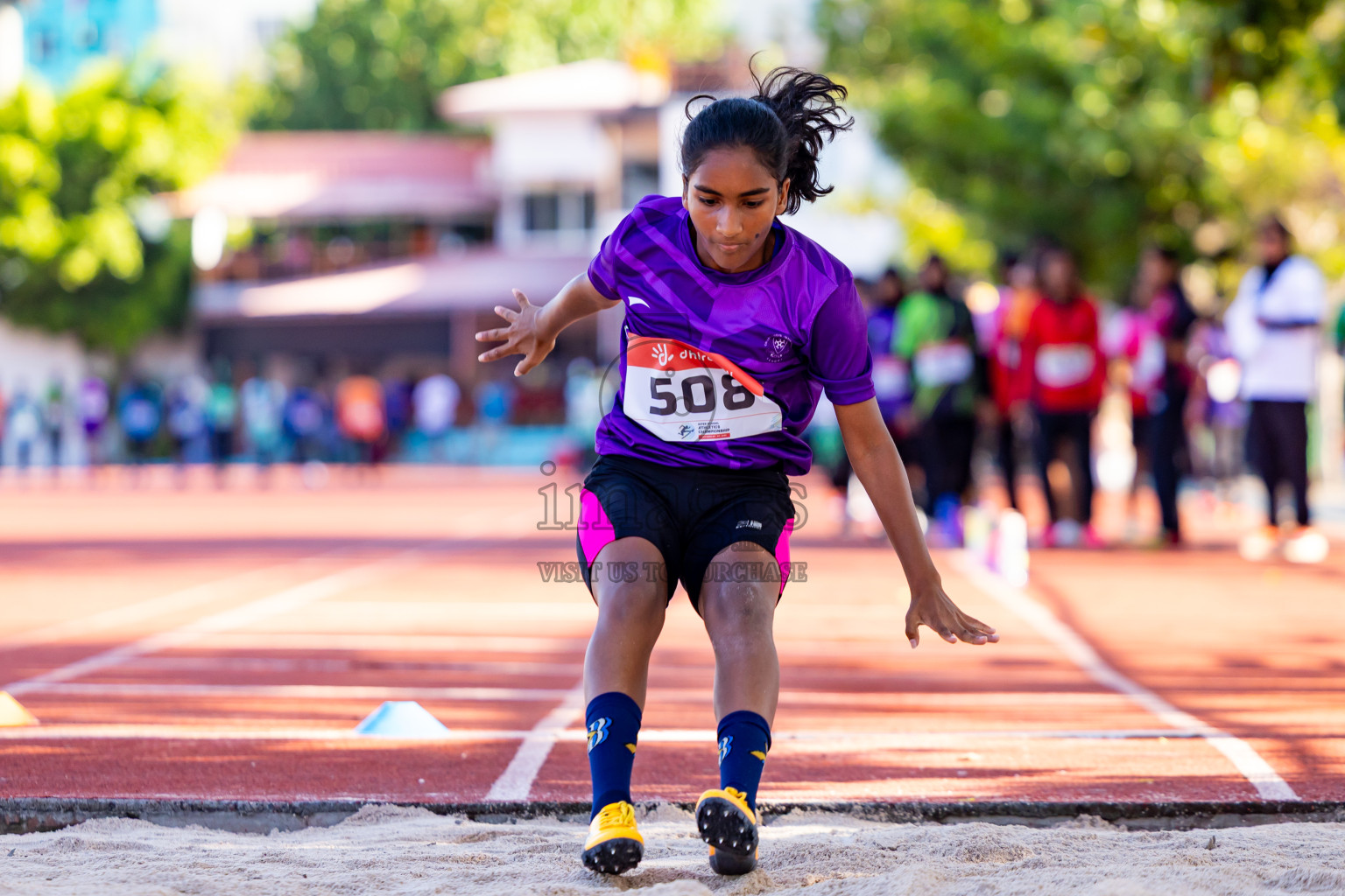 Day 1 of Inter-school Athletics Championship 2025 held in Ekuveni Synthetic Track, Male', Maldives on Monday, 06th October 2025. Photos by: Nausham Waheed / Images.mv