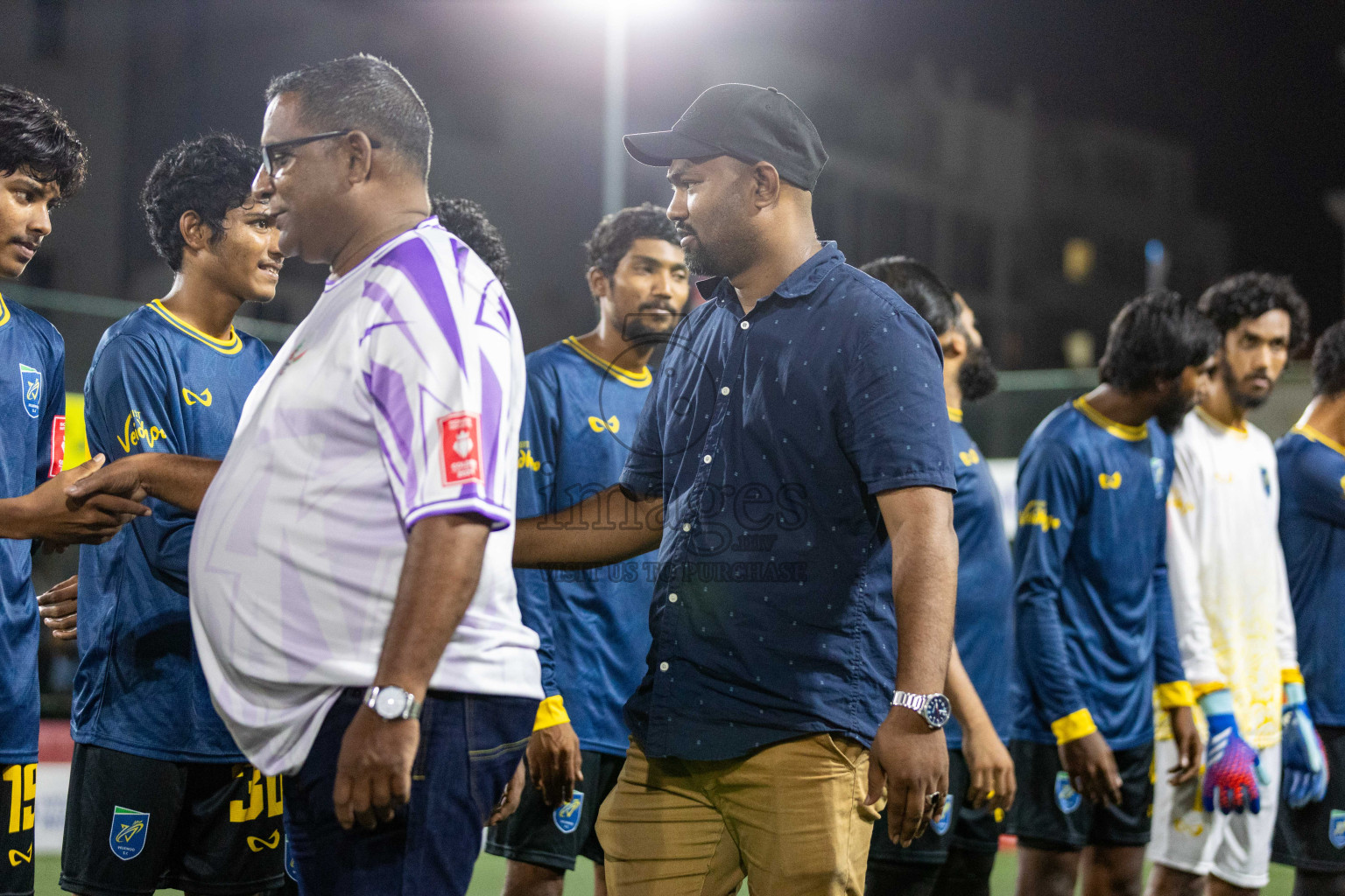 N Holhudhoo vs N Velidhoo in Day 7 of Golden Futsal Challenge 2024 was held on Saturday, 20th January 2024, in Hulhumale', Maldives Photos: Nausham Waheed / images.mv