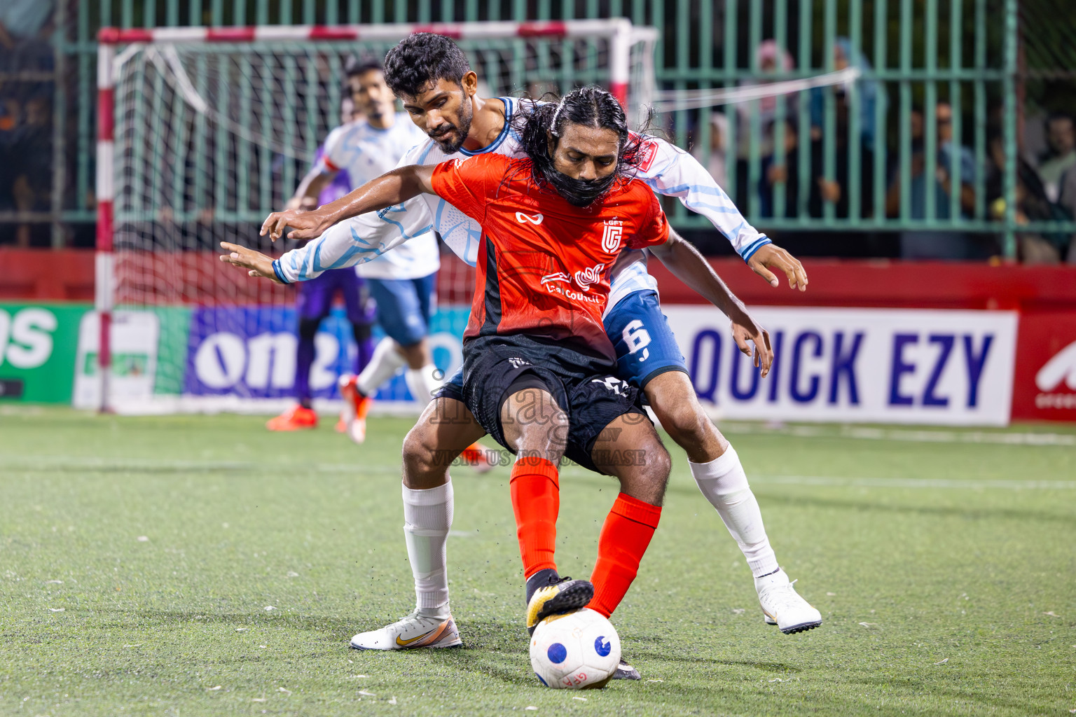 L Gan vs L Maabaidhoo in Day 14 of Golden Futsal Challenge 2025 was held on Saturday, 18th January 2025, in Hulhumale', Maldives. Photos: Ismail Thoriq / images.mv