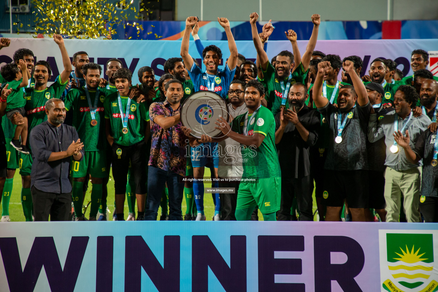 Maziya SRC vs Club Valencia in the Community Shield Match 2021/2022 on 15 December 2021 held in Male', Maldives. Photos: Hassan Simah / images.mv