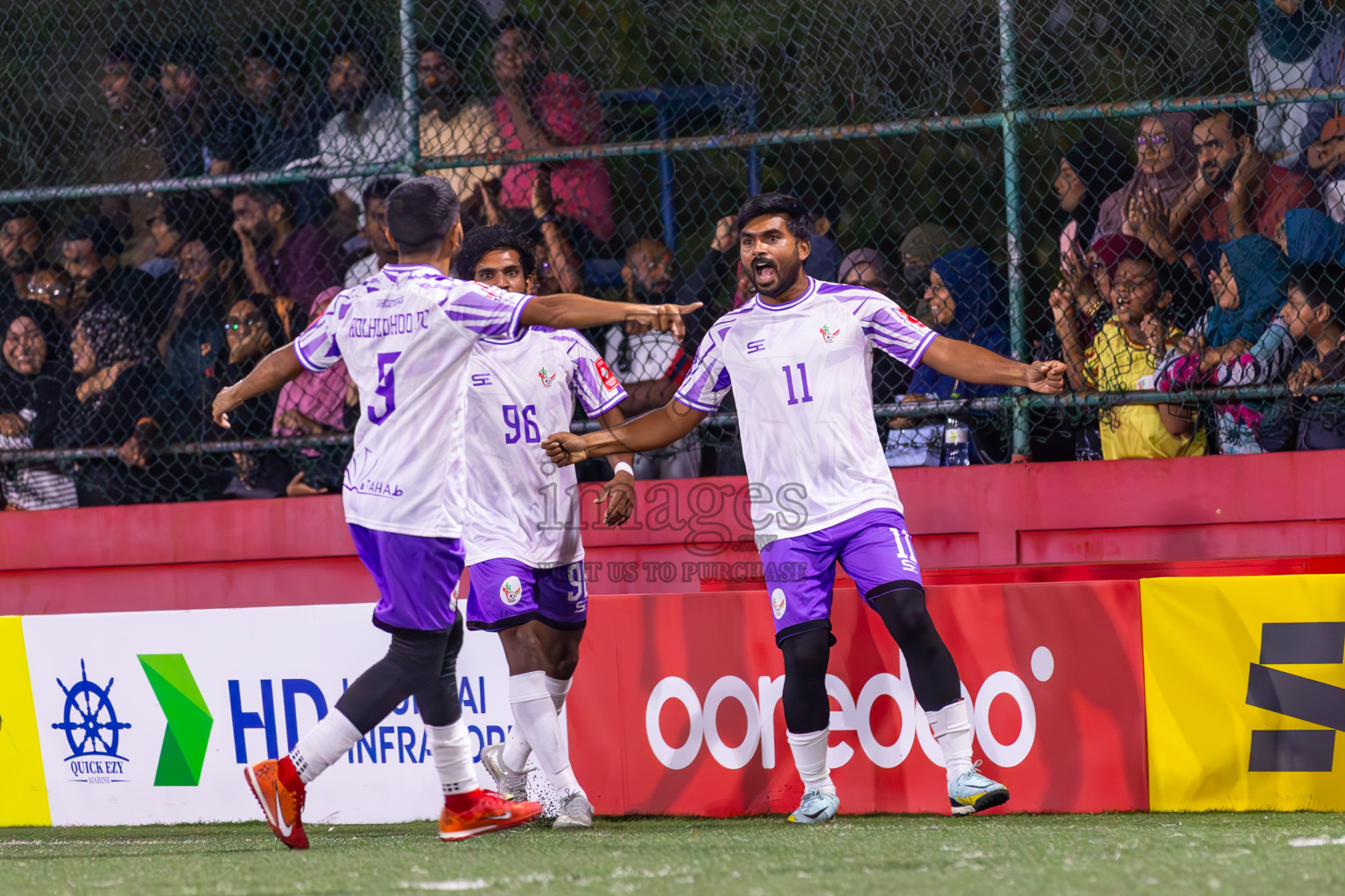 N Maafaru vs N Holhudhoo in Day 15 of Golden Futsal Challenge 2024 was held on Monday, 29th January 2024, in Hulhumale', Maldives
Photos: Ismail Thoriq / images.mv