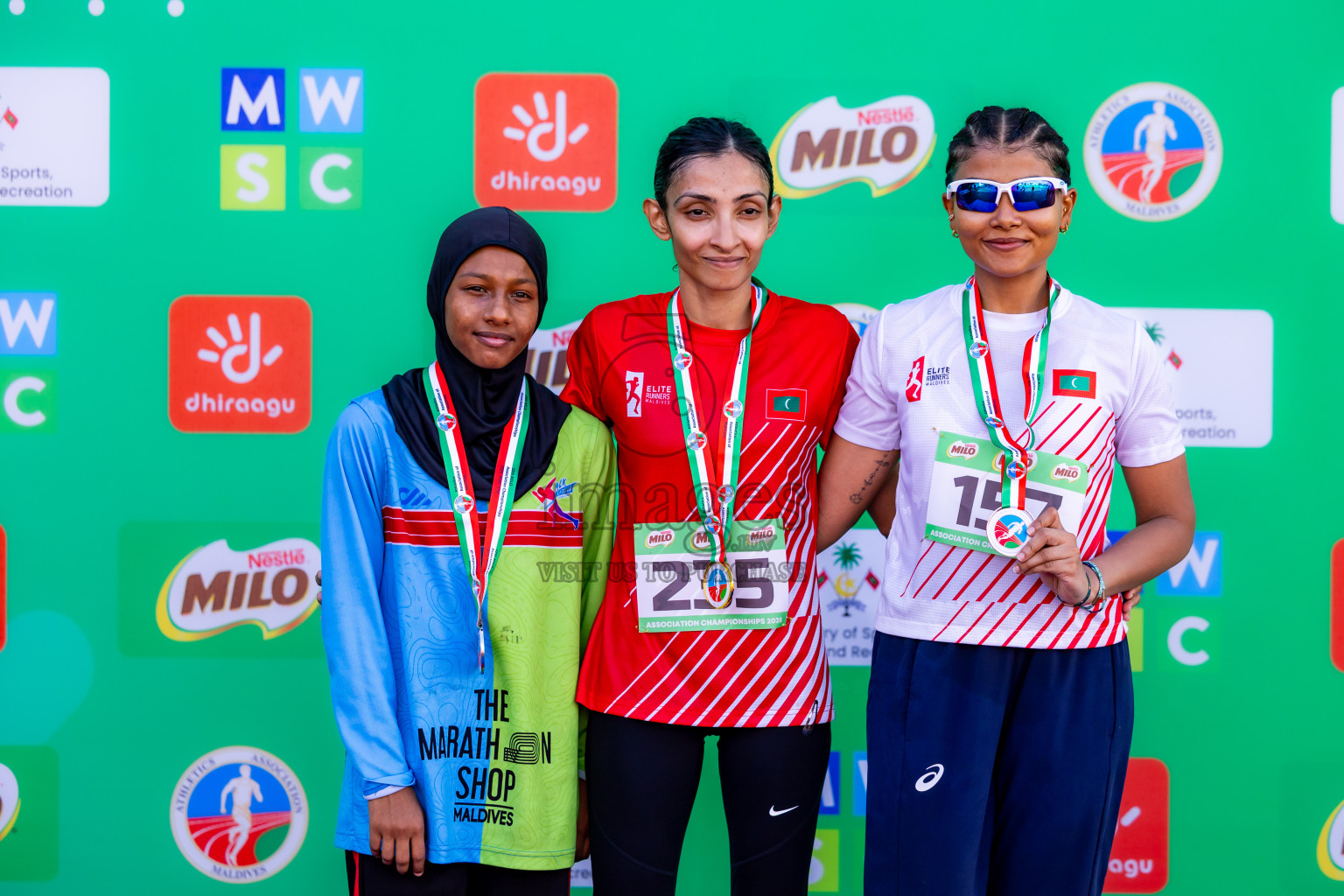 Day 2 of 12th Milo Association Championships was held in Ekuveni Track at Male', Maldives on Friday, 25th April 2025. Photos: Nausham Waheed / images.mv