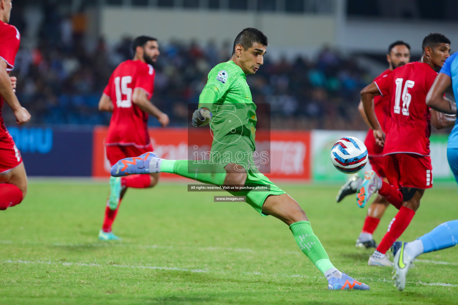 Lebanon vs India in the Semi-final of SAFF Championship 2023 held in Sree Kanteerava Stadium, Bengaluru, India, on Saturday, 1st July 2023. Photos: Nausham Waheed, Hassan Simah / images.mv