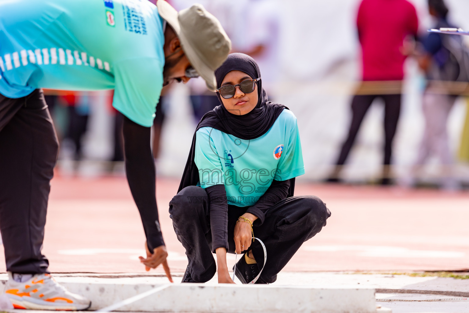 Day 6 of MWSC Interschool Athletics Championships 2024 held in Hulhumale Running Track, Hulhumale, Maldives on Thursday, 14th November 2024. Photos by: Nausham Waheed / Images.mv