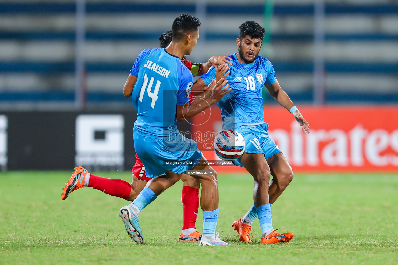 Lebanon vs India in the Semi-final of SAFF Championship 2023 held in Sree Kanteerava Stadium, Bengaluru, India, on Saturday, 1st July 2023. Photos: Nausham Waheed, Hassan Simah / images.mv