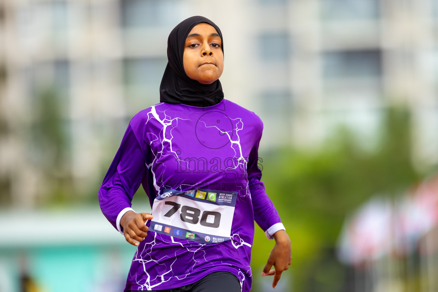 Day 1 of MWSC Interschool Athletics Championships 2024 held in Hulhumale Running Track, Hulhumale, Maldives on Saturday, 9th November 2024. 
Photos by: Ismail Thoriq / images.mv