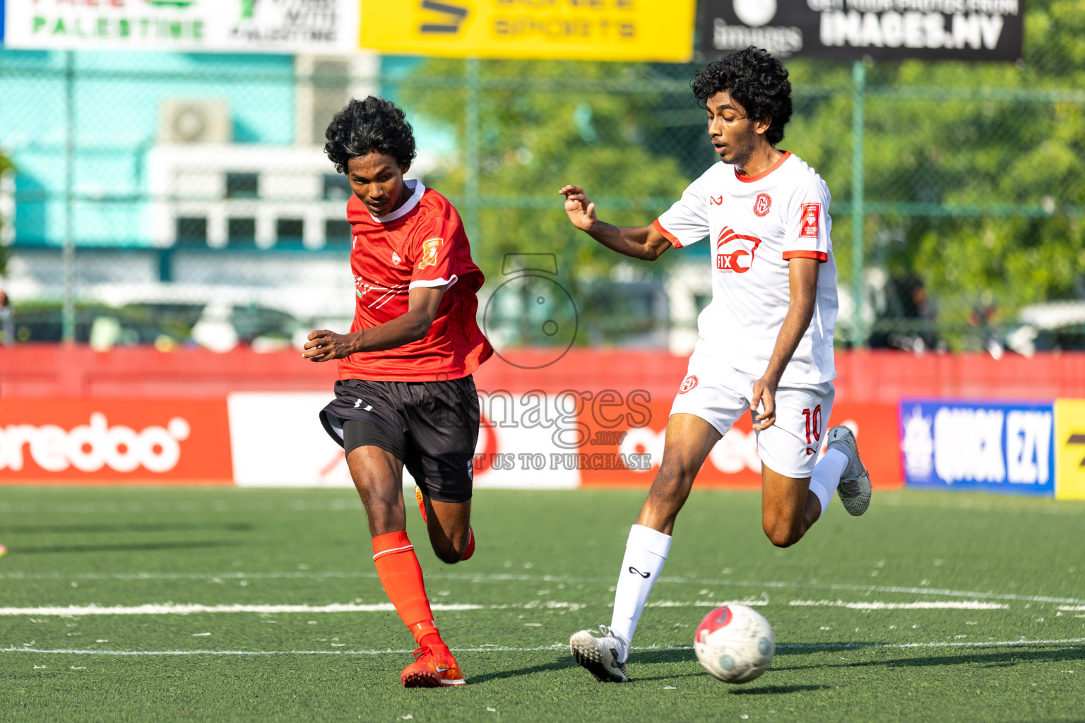 K. Huraa vs K. Himmafushi in Day 19 of Golden Futsal Challenge 2024 was held on Friday, 2nd February 2024 in Hulhumale', Maldives 
Photos: Hassan Simah / images.mv