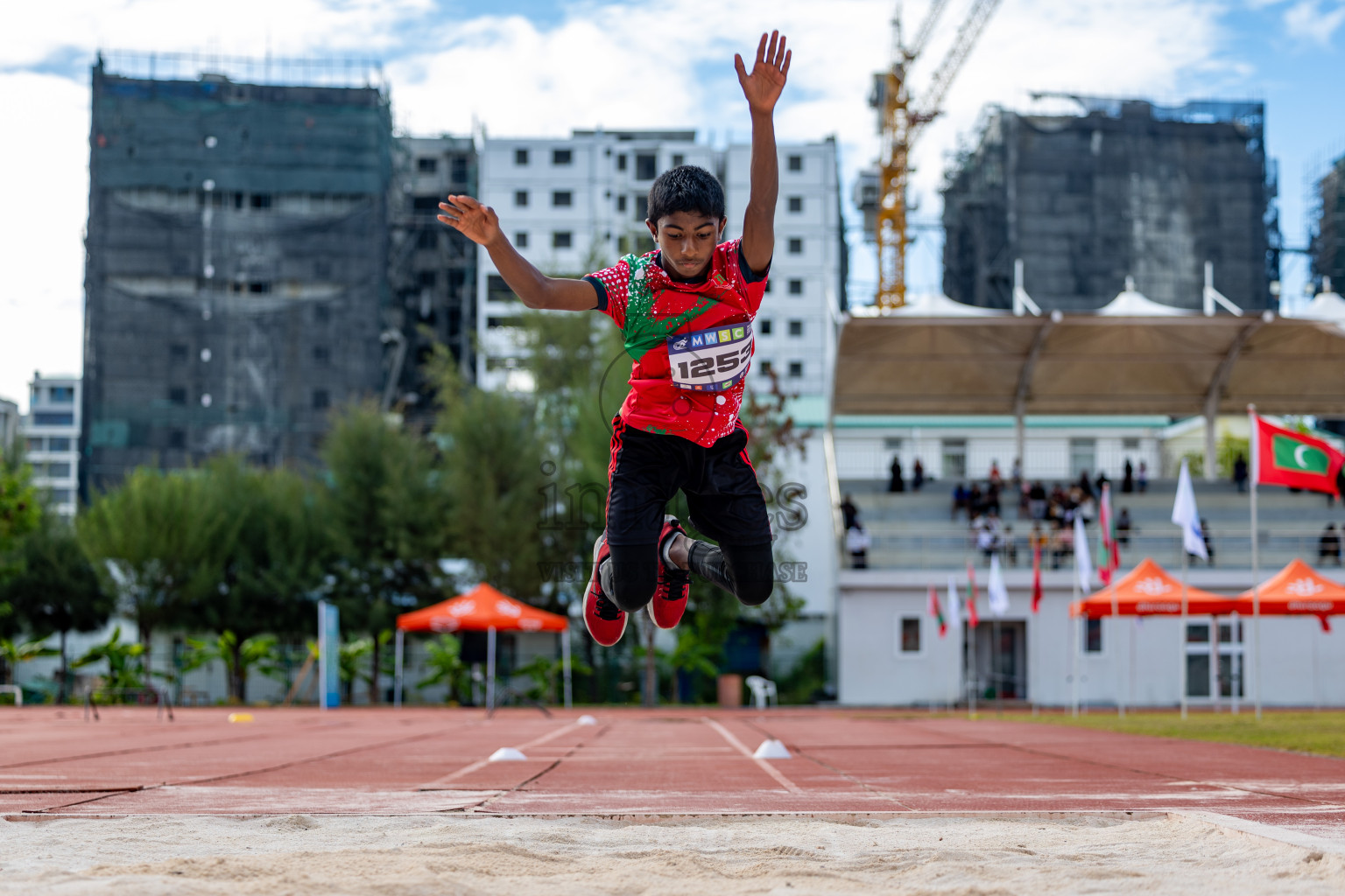 Day 1 of MWSC Interschool Athletics Championships 2024 held in Hulhumale Running Track, Hulhumale, Maldives on Saturday, 9th November 2024. 
Photos by: Hassan Simah / Images.mv