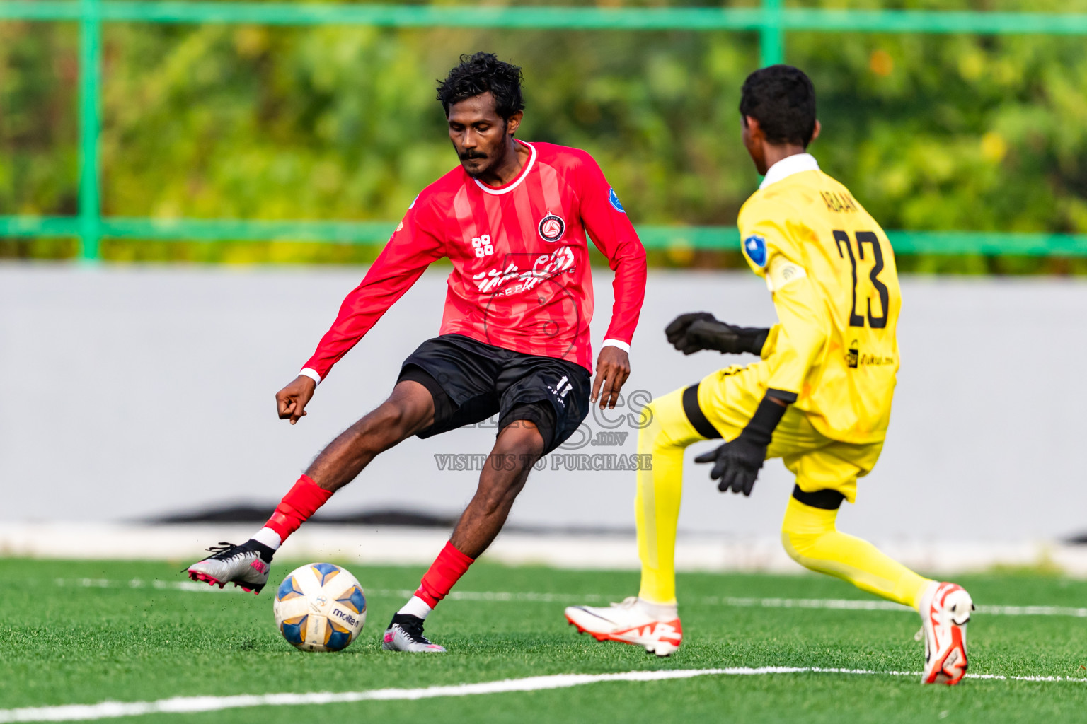 Furious FC vs Chester Academy from Manadhoo Council Cup 2024 in N Manadhoo Maldives on Thursday, 22nd February 2023. Photos: Nausham Waheed / images.mv