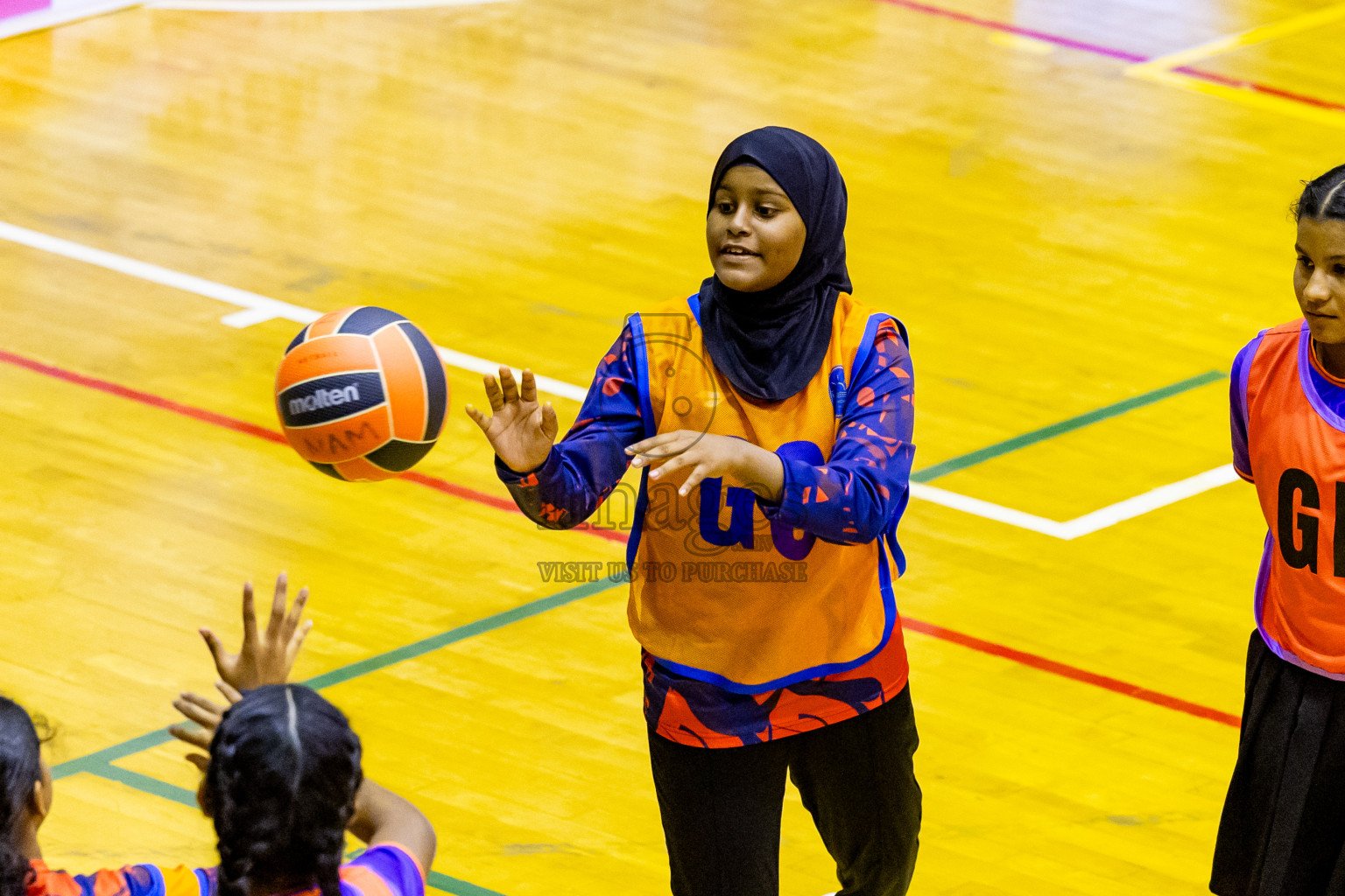 Day 11 of 25th Inter-School Netball Tournament was held in Social Center at Male', Maldives on Wednesday, 21st August 2024. Photos: Nausham Waheed / images.mv