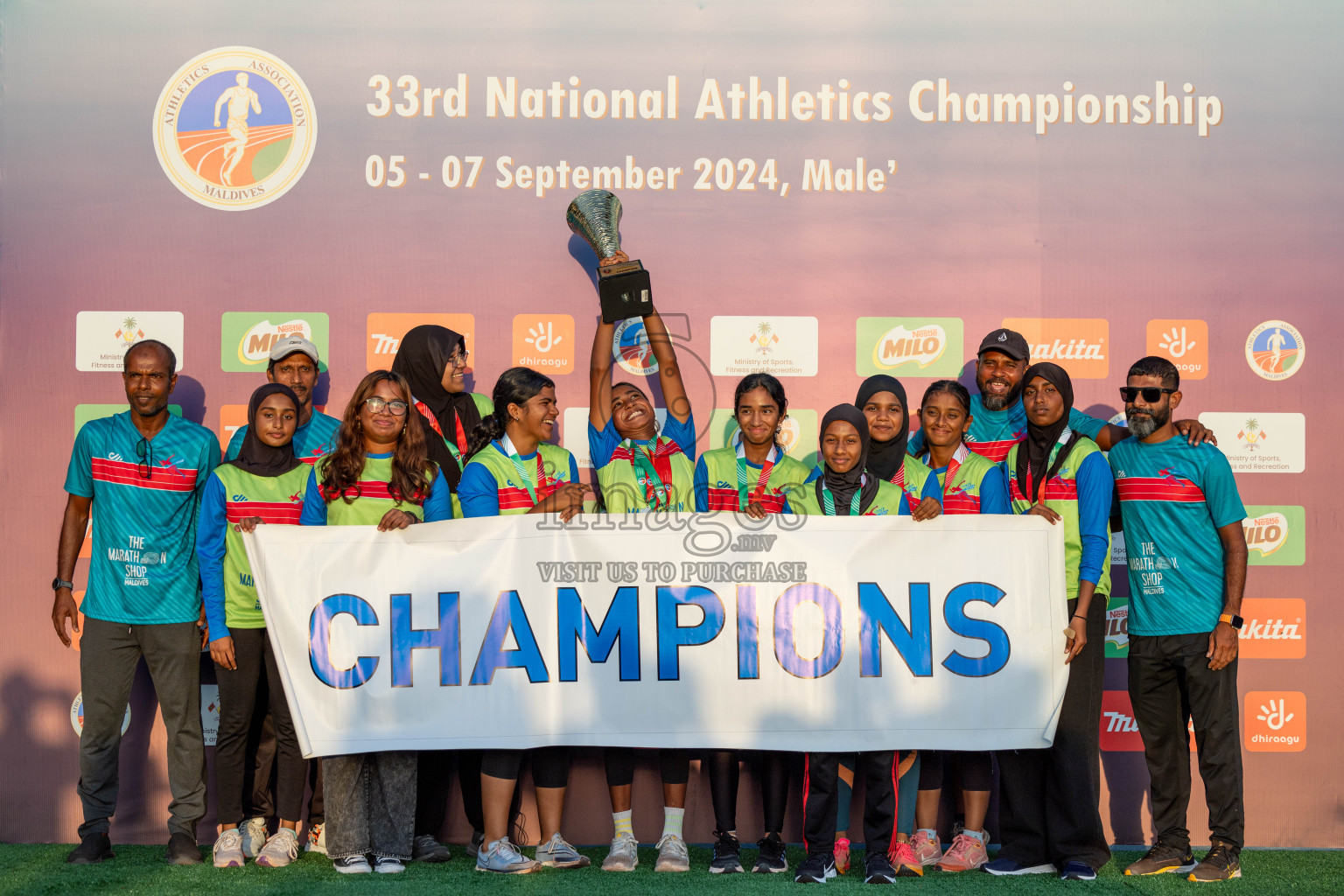 Day 3 of 33rd National Athletics Championship was held in Ekuveni Track at Male', Maldives on Saturday, 7th September 2024. Photos: Suaadh Abdul Sattar / images.mv