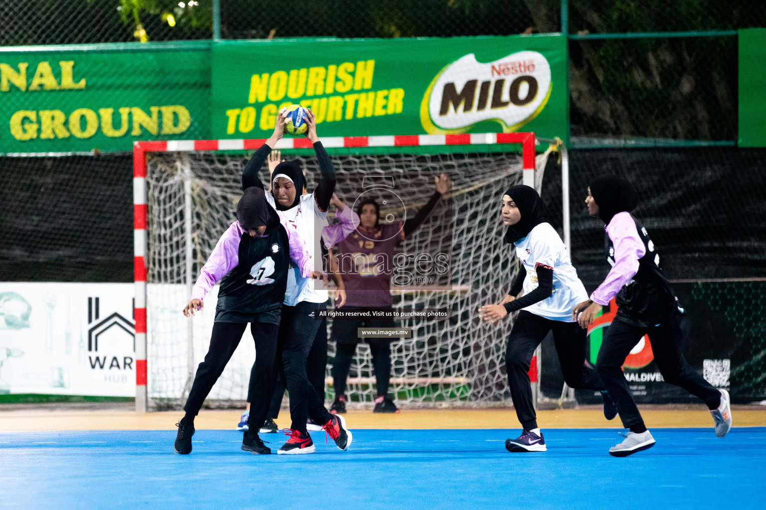 Day 5 of 6th MILO Handball Maldives Championship 2023, held in Handball ground, Male', Maldives on Friday, 24th May 2023 Photos: Shuu Abdul Sattar/ Images.mv