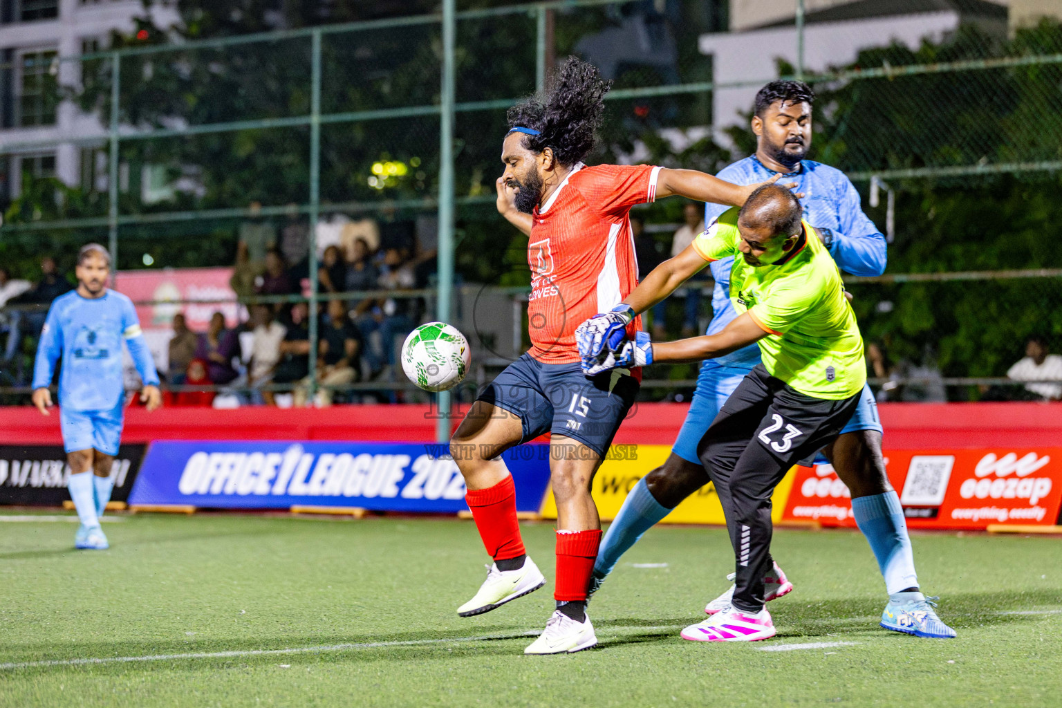 BML vs Antrac in Day 11 of Office League 2025 was held on Saturday, 26th April 2025 in Hulhumale', Maldives. 
Photos: Hassan Simah / images.mv
