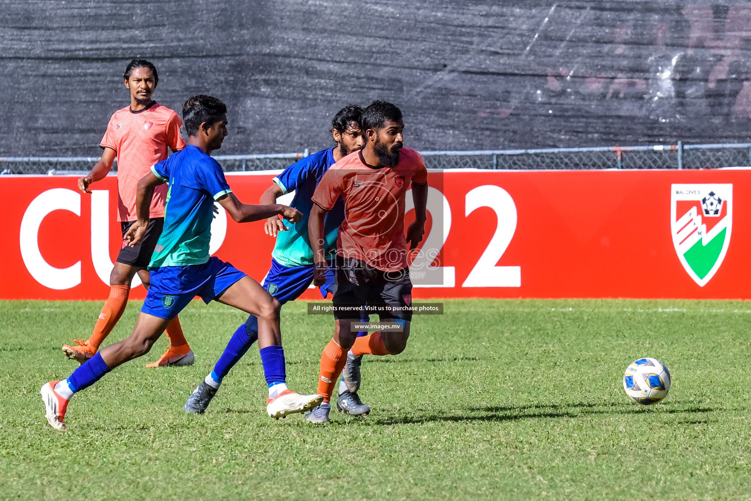 Club Eagles vs Super United sports in the FA Cup 2022 on 15th Aug 2022, held in National Football Stadium, Male', Maldives Photos: Nausham Waheed / Images.mv