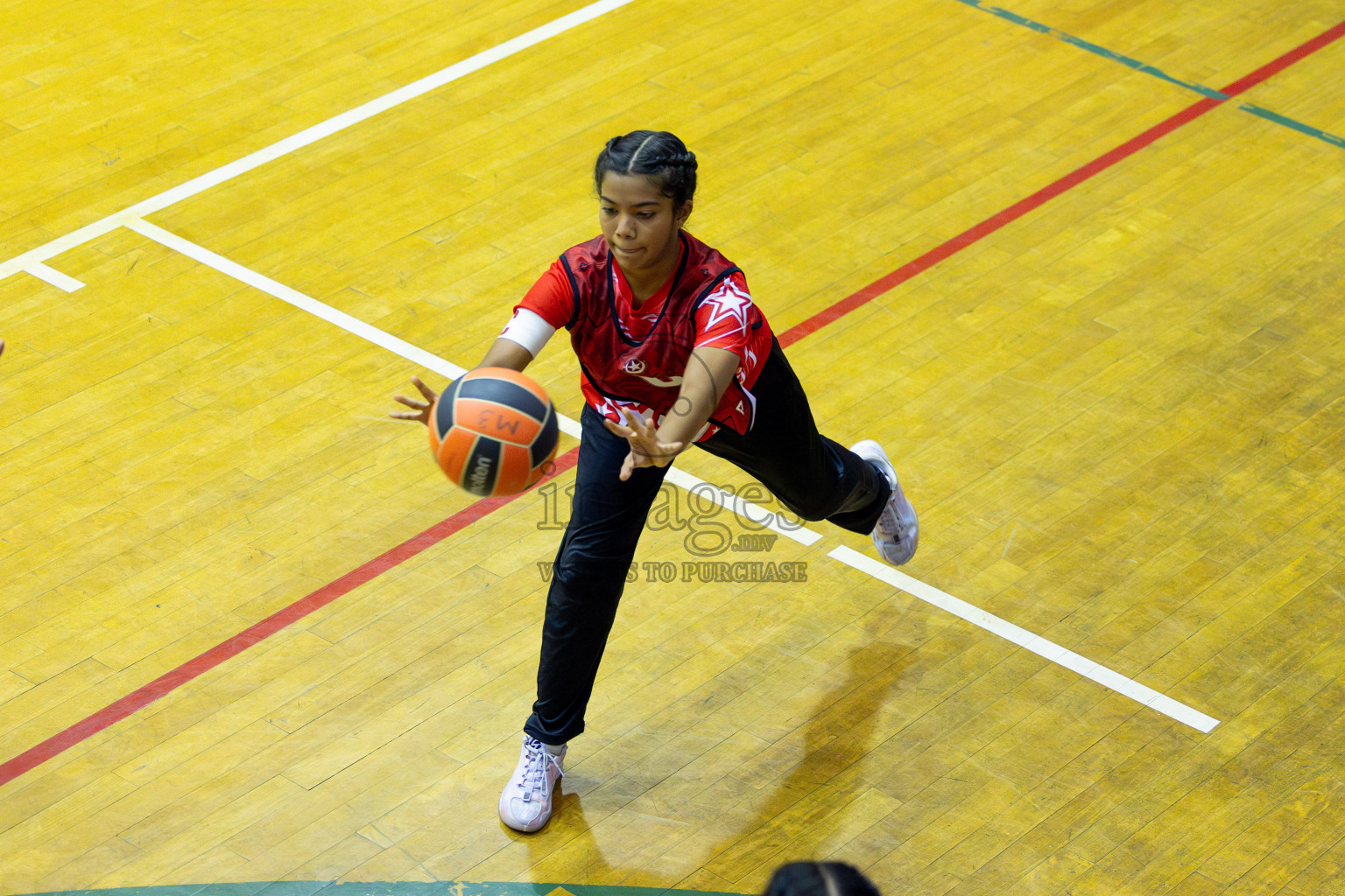 Day 13 of 25th Inter-School Netball Tournament was held in Social Center at Male', Maldives on Saturday, 24th August 2024. Photos: Mohamed Mahfooz Moosa / images.mv