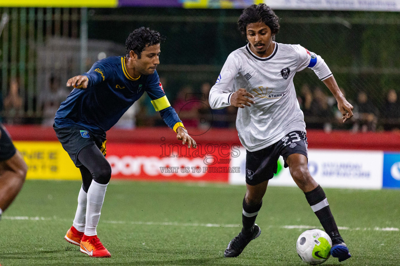 N Velidhoo vs N Miladhoo in Day 3 of Golden Futsal Challenge 2024 was held on Wednesday, 17th January 2024, in Hulhumale', Maldives
Photos: Ismail Thoriq / images.mv