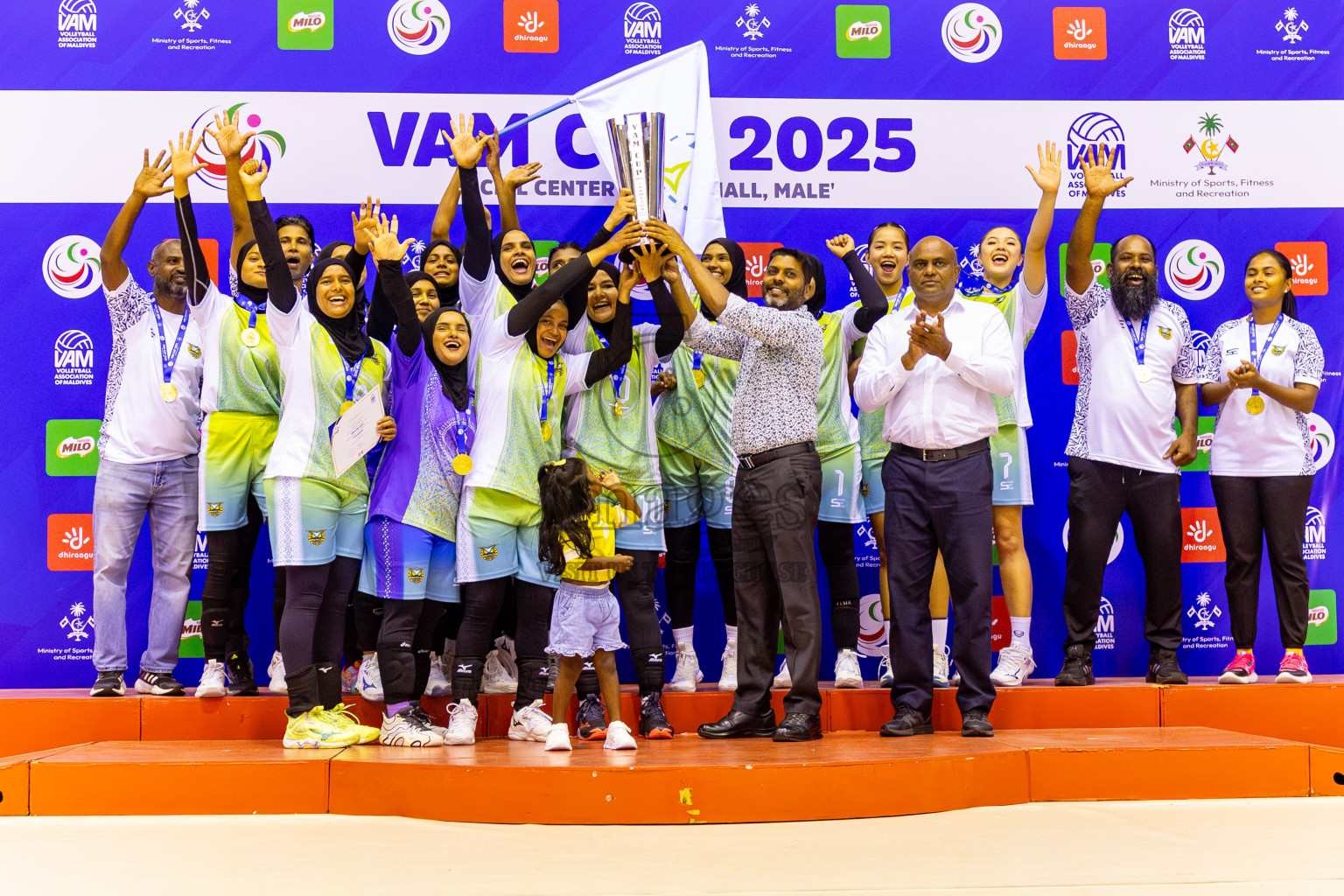 Police Club vs Club Wamco in the Final of Women's Division of VAM Cup 2025 held in Male', Maldives on Thursdsay, 17th April 2025 at Social Center Indoor Hall Photos By: Nausham Waheed / images.mv