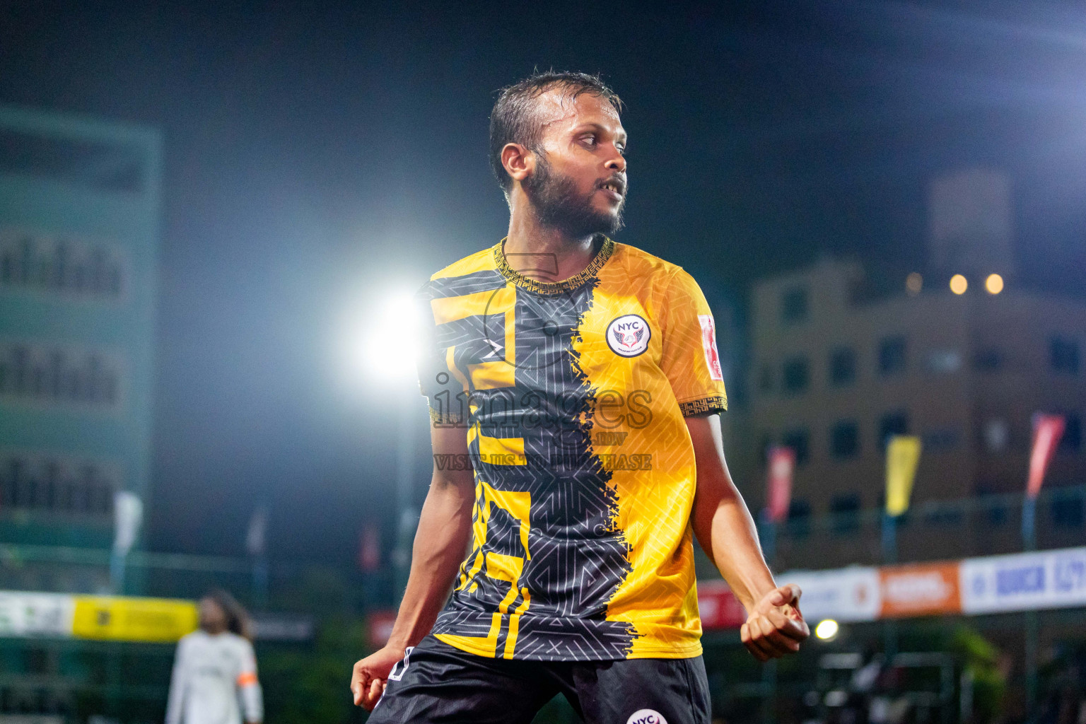 M Muli vs M Naalaafushi in Day 22 of Golden Futsal Challenge 2024 was held on Monday , 5th February 2024 in Hulhumale', Maldives Photos: Nausham Waheed / images.mv